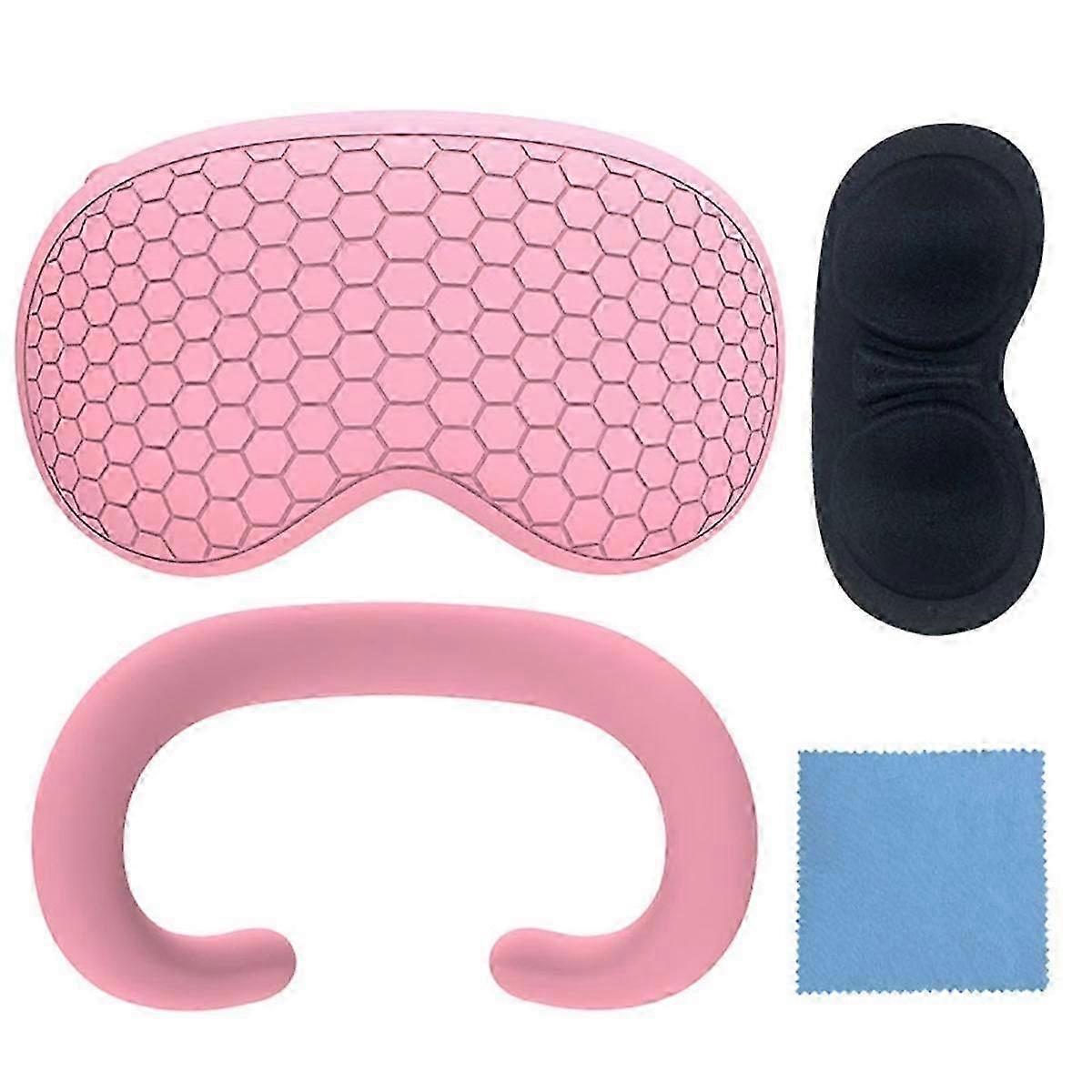 For Silicone Eye Mask Kit for Console Case Dustproof VR Accessories Pink