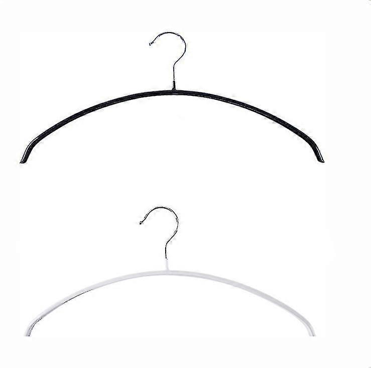 Set of 10 Household Dipped PVC Plastic Metal Hangers Suitable for Various Ends and Styles