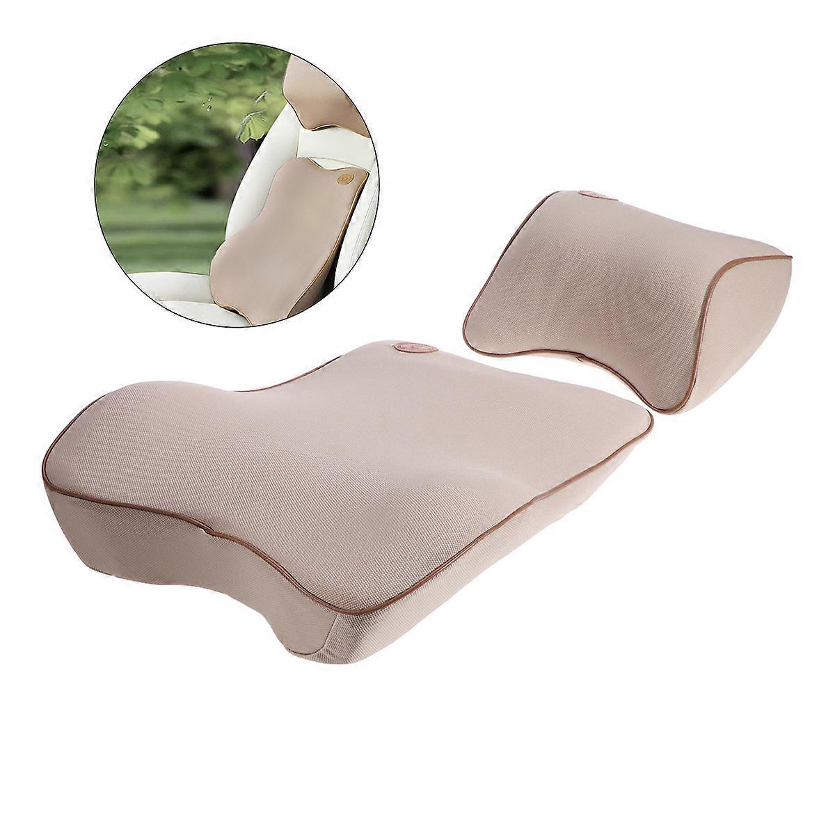 Car Pillows For Driving Seat Polyester Creamy Ergonomic Design 1Set