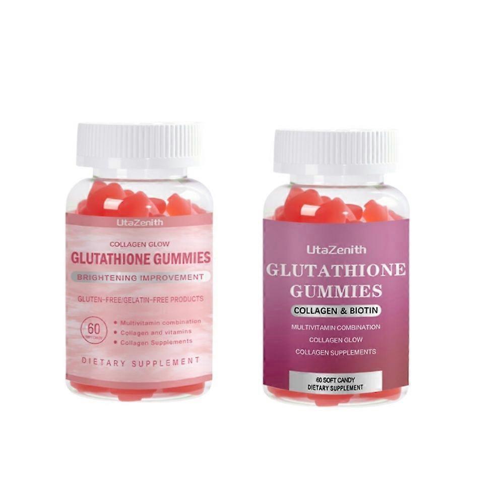 L, Gummies au glutathion, avec vitamine B12, pack combiné