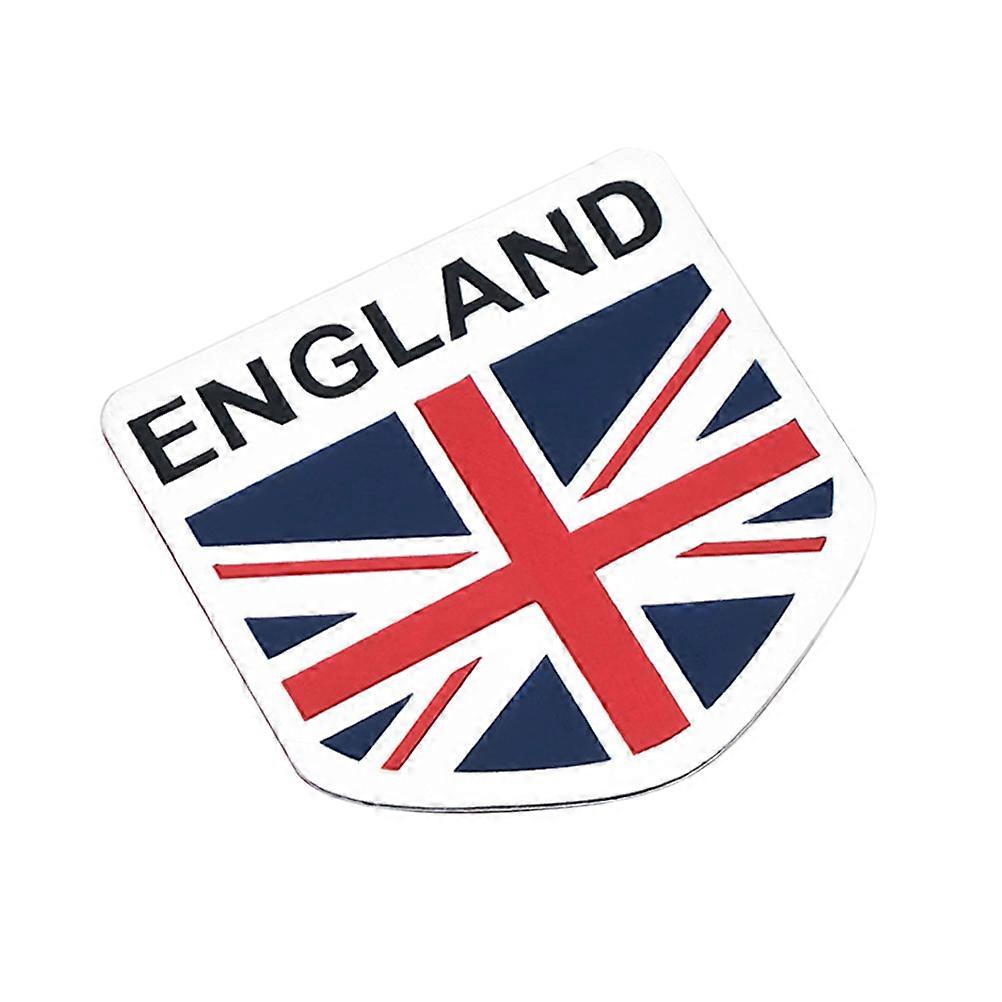 Britain Flag Car Decal Shield Shaped Vehicle Sticker Metal Decorative Automobile 1Pcs