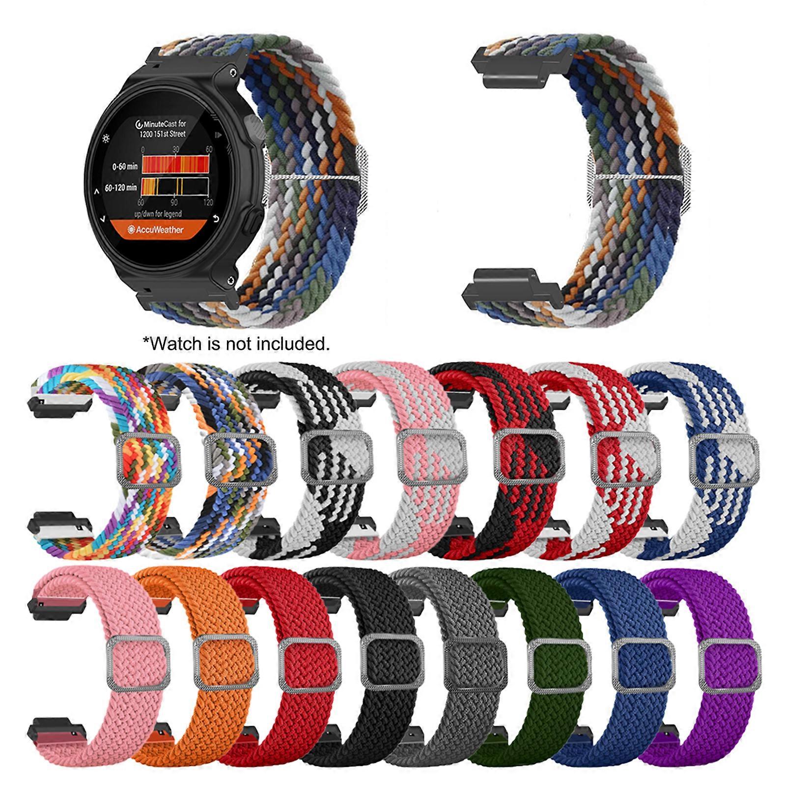Adjustable Stretch Woven Nylon Strap - Vibrant Colors, Durable, Perfect for Personalization
