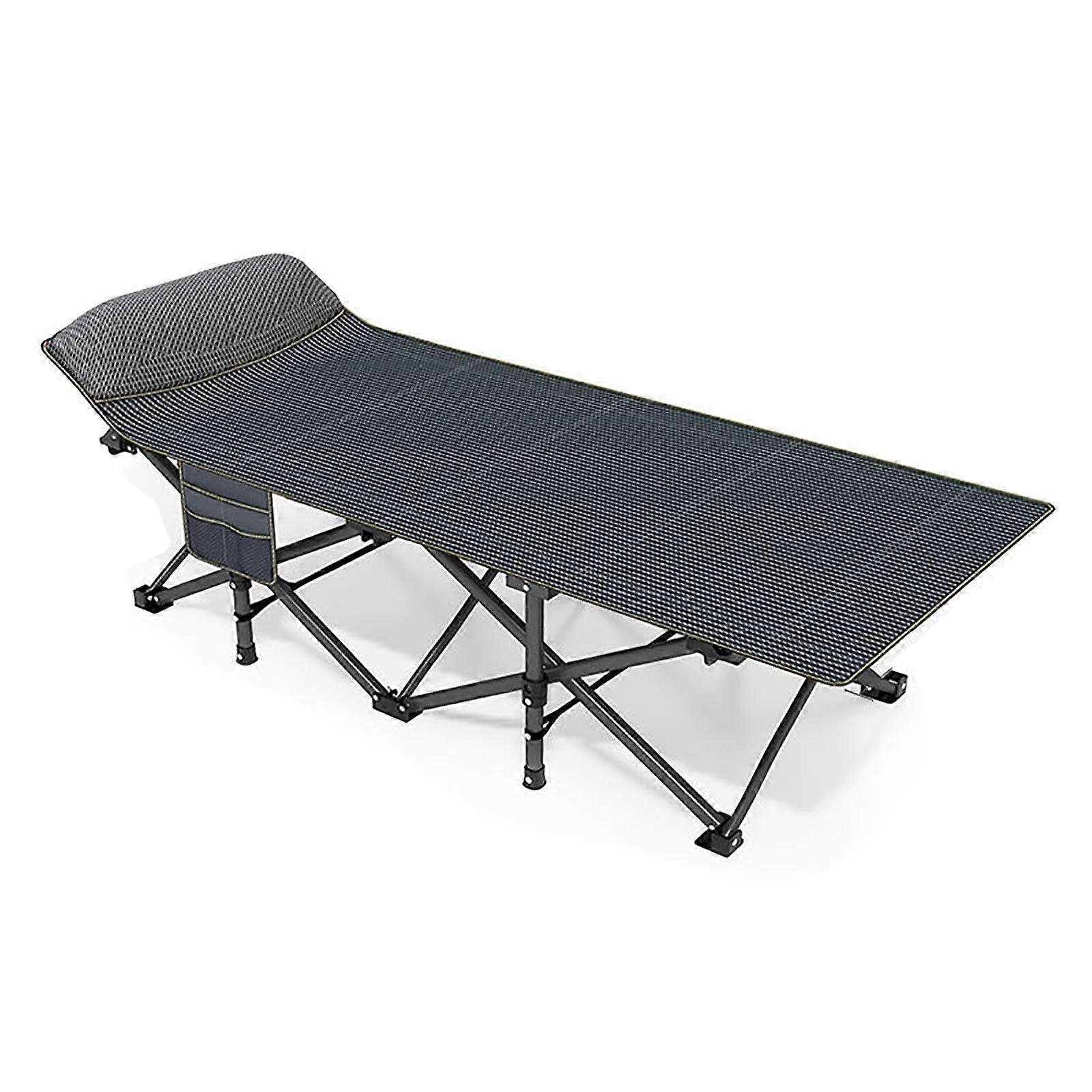 Camp Bed, Camping Bed, Foldable Bed, Travel Camping Cots with Carry Bag, Portable for Home Office Outdoors, Load Capacity of 250 kg (Medium) Ref: 3673