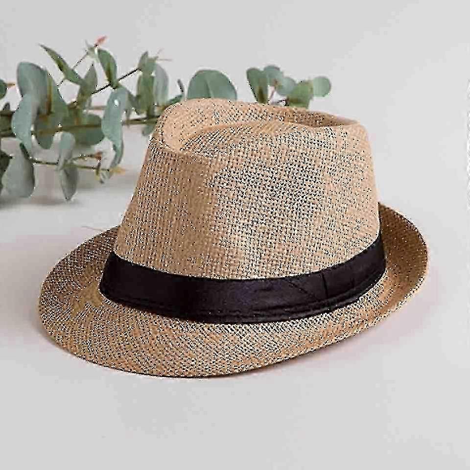 Unique Solid Straw Woman's Summer Sun Hat