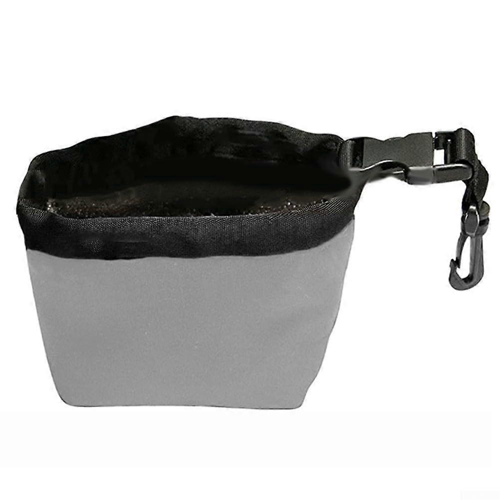 Portable Golf Cleaning Bag, Keeps Your Golf Balls in  Condition While Playing (Grey)