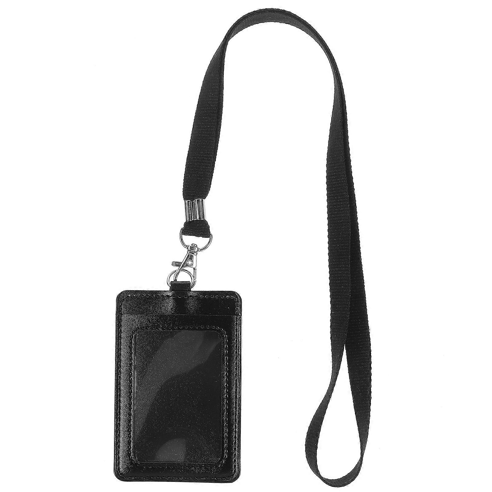 Card Id Holder With Swivel Clip For Pass 4.4×2.9×0.2in 1Set