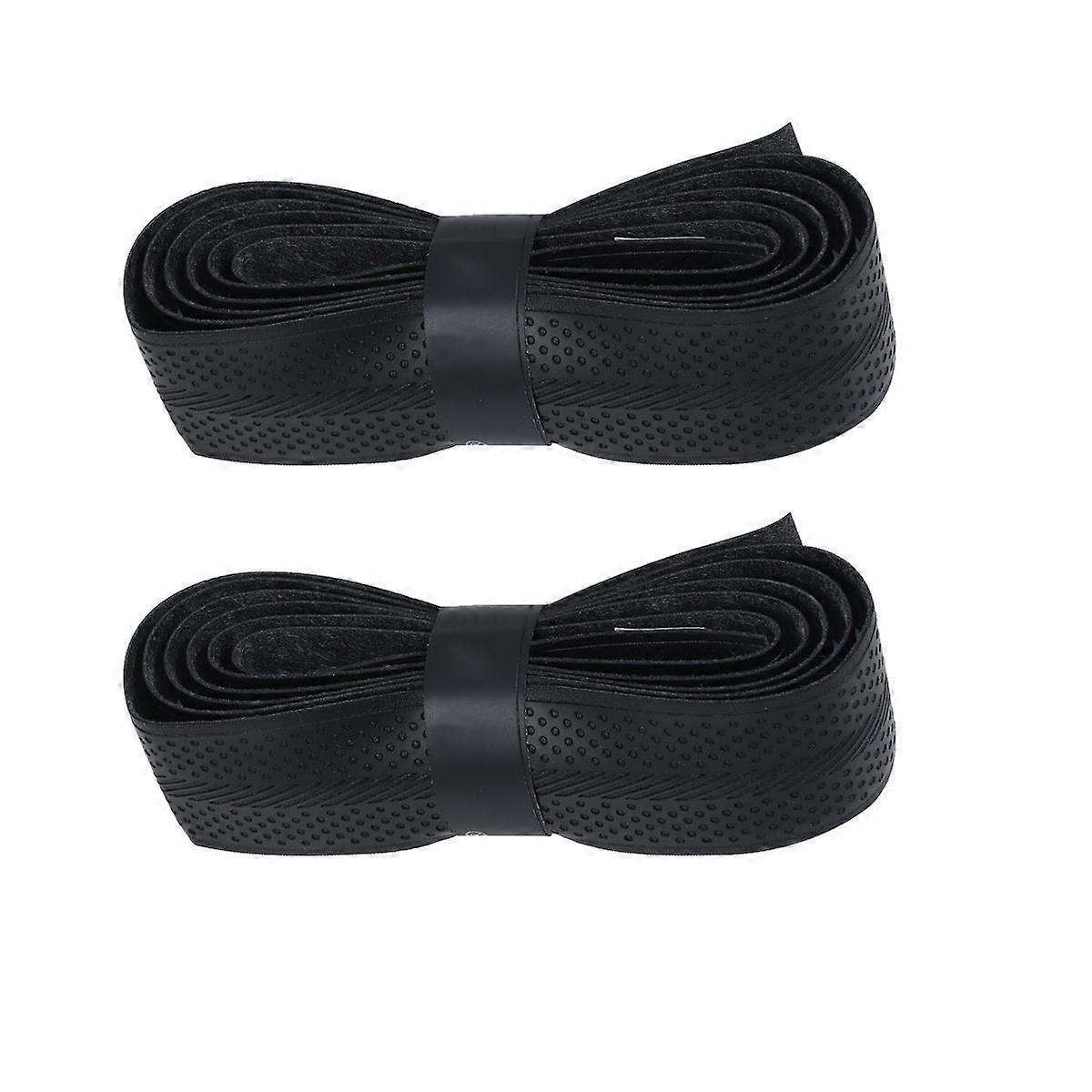 Replacement Grip Tape Anti-Slip 110x2.5x0.2cm Black Vibration Reduction 2Pack