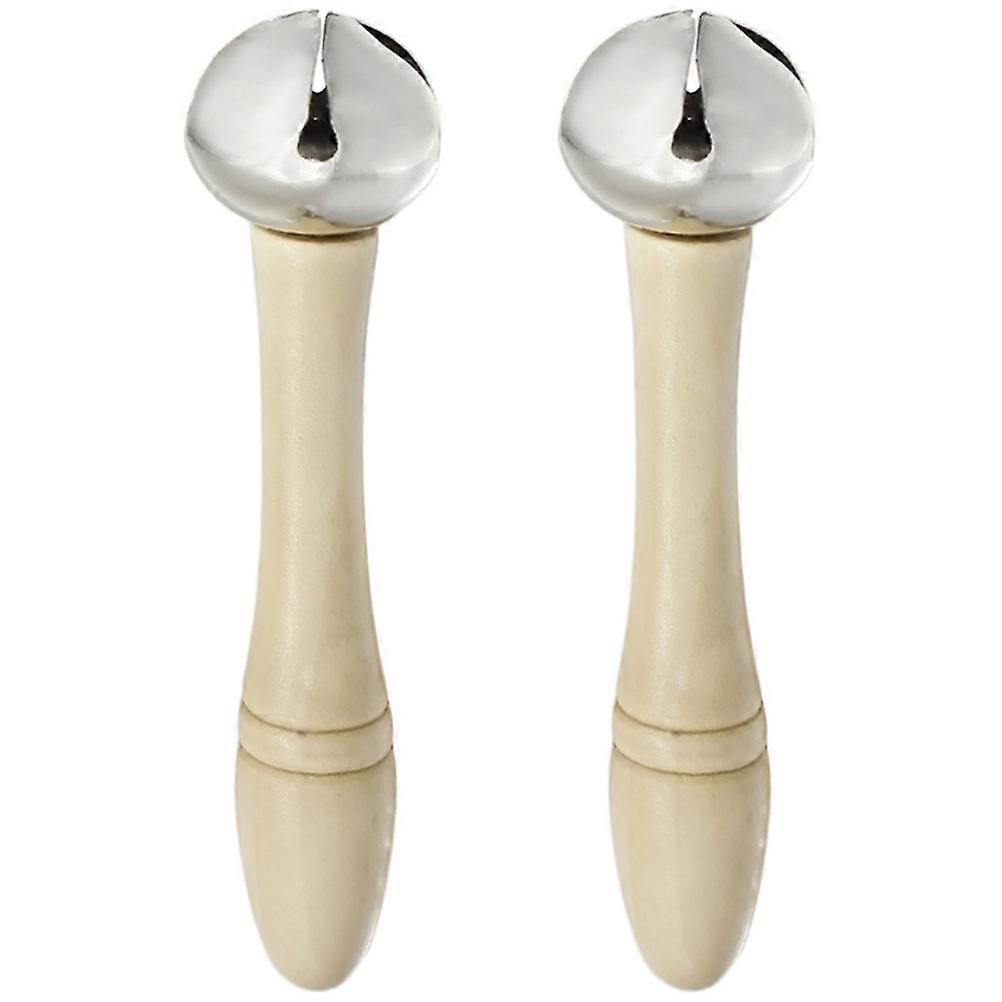 Solid Aluminum Base Ringing Bell Jingle Bell Musical Instrument For Home Use 2Pcs