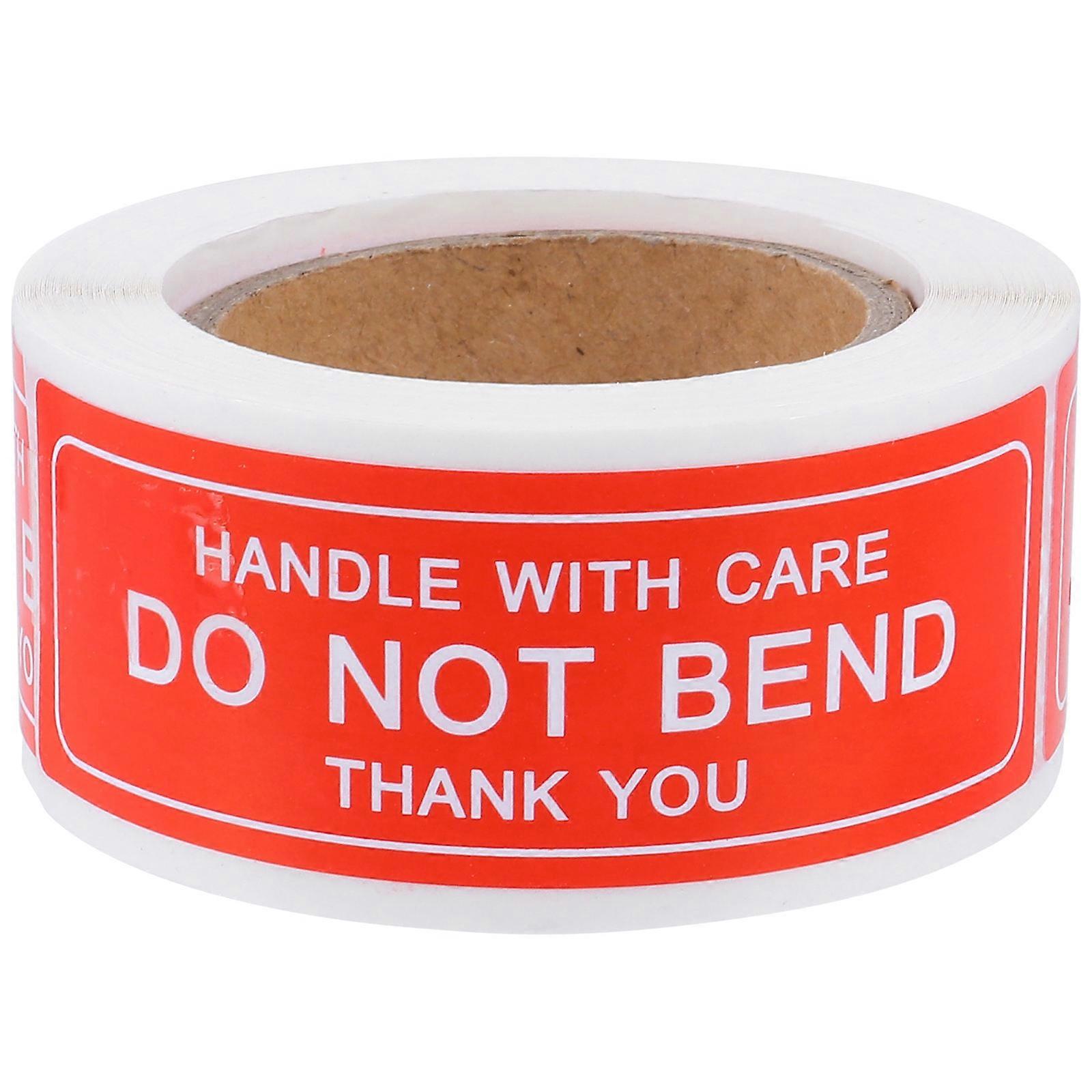 Please Do Not Bend Stickers Handle with Care Copper Plate Adhesive Material 150Pack