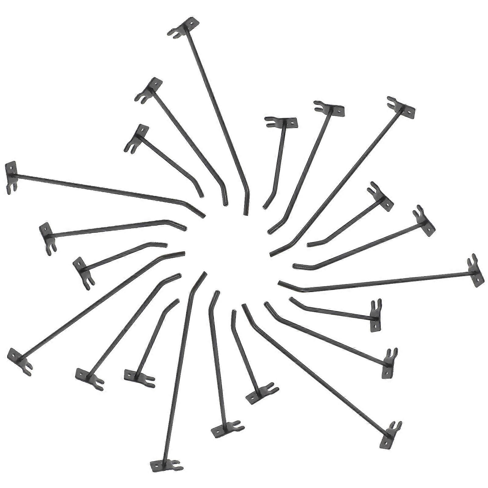 Hooks For Grid Panel Hangers Aluminum Material Displaying Retail Setting 20cm Length 30Pcs