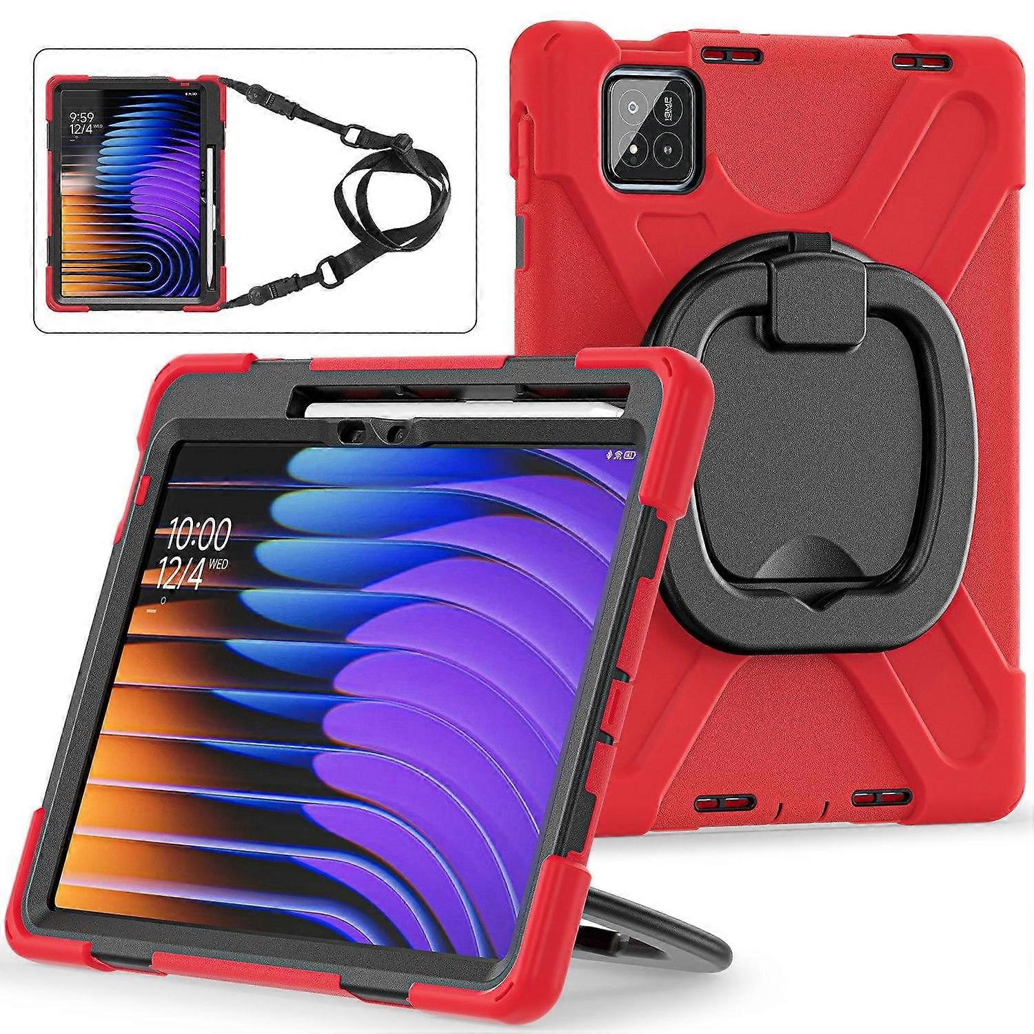 Silicone PC Tablet Case For Xiaomi Pad 7 / 7 Pro - Red