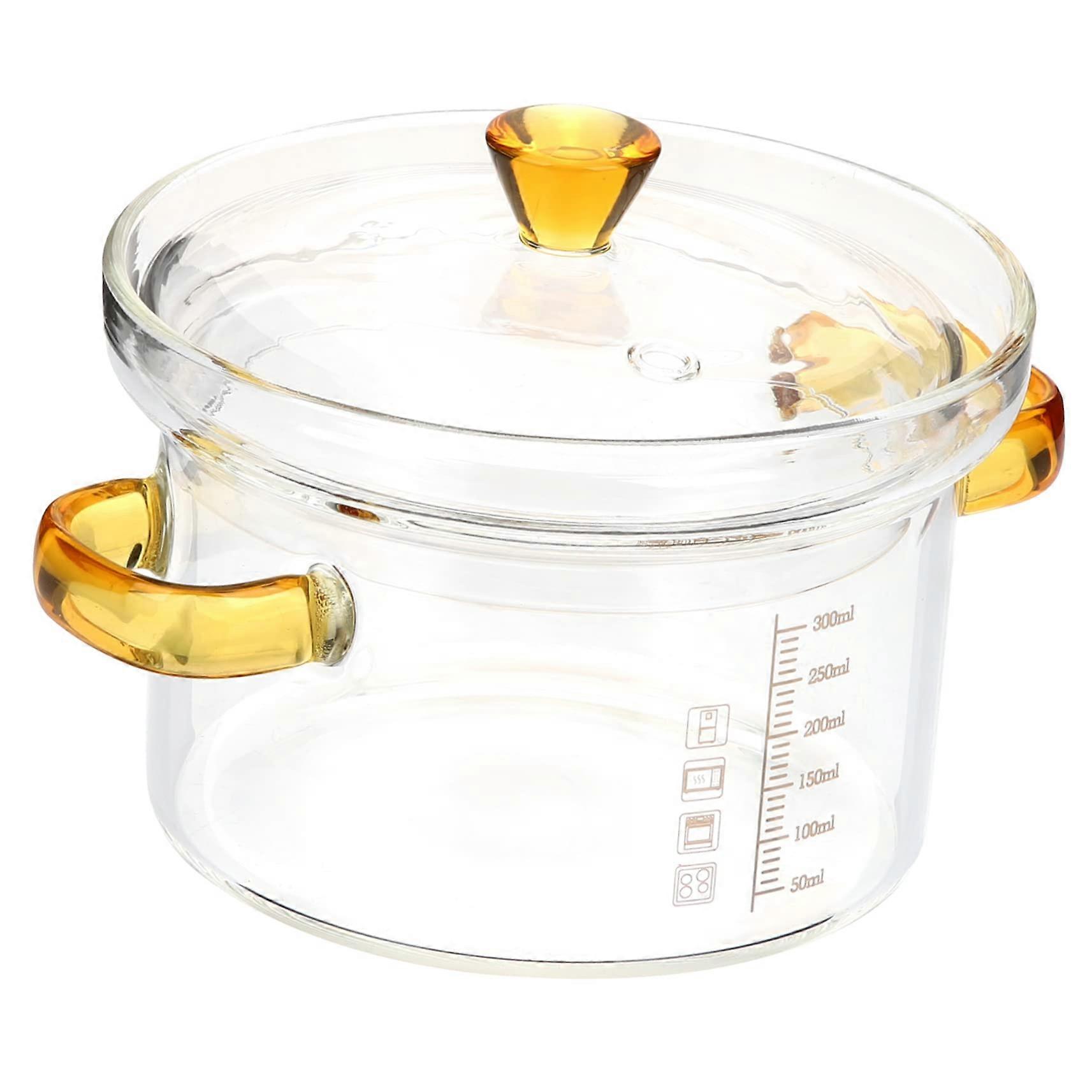 Elegant Glass Stew Cup Multifunctional Soup Bowl for Cooking and Serving