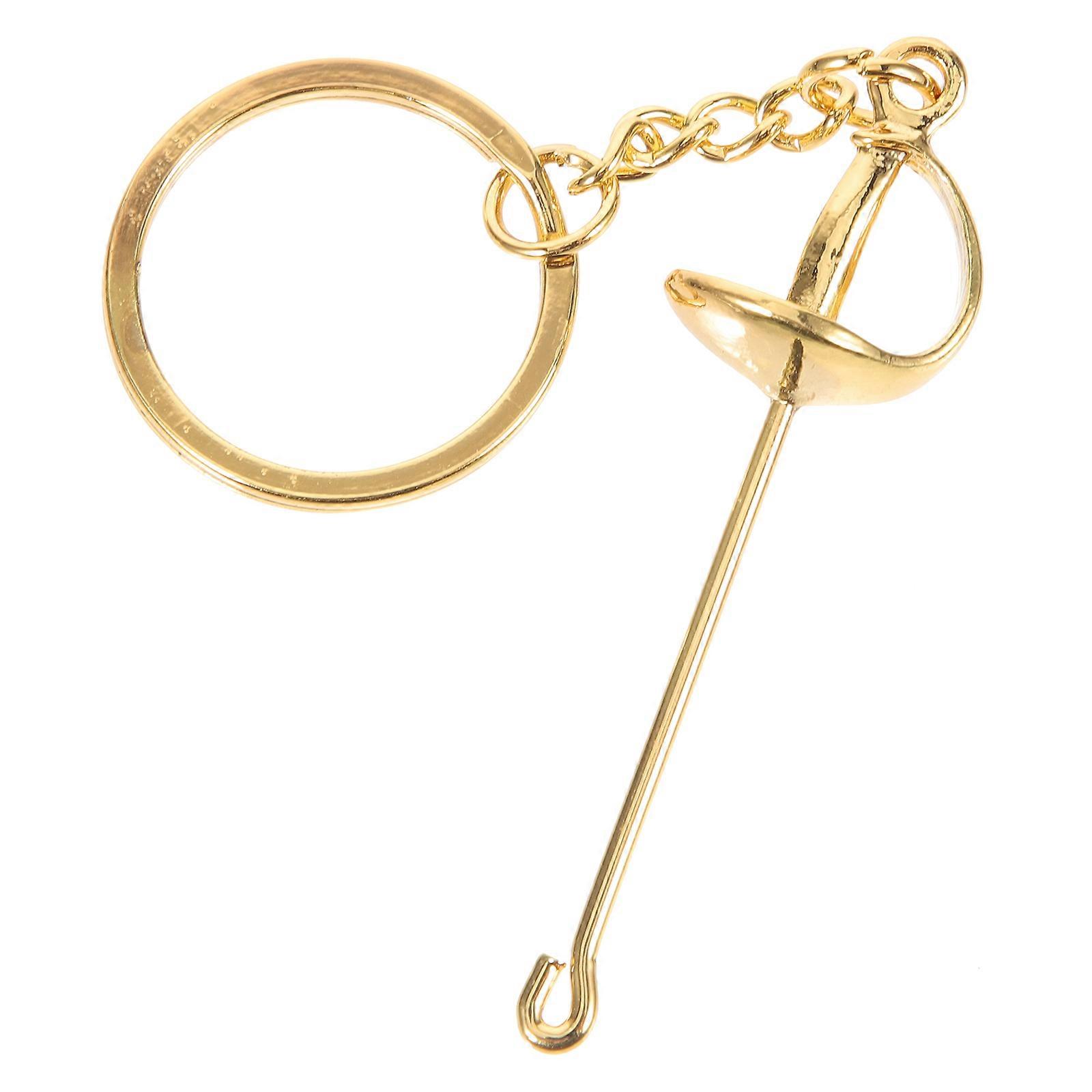 Fencing Keychain Pendant Lightweight Durable Decorative Keyring for Bags, Backpacks & Car Keys Unique for Fencing Enthusiasts