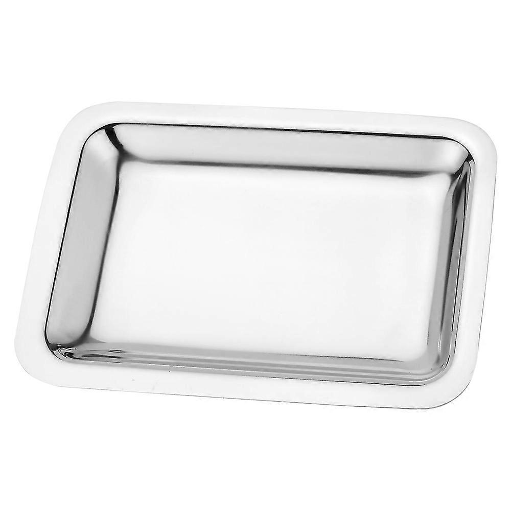 Stainless Steel Fruit Platter Snack Dish for Party Use Rectangle Serving Tray