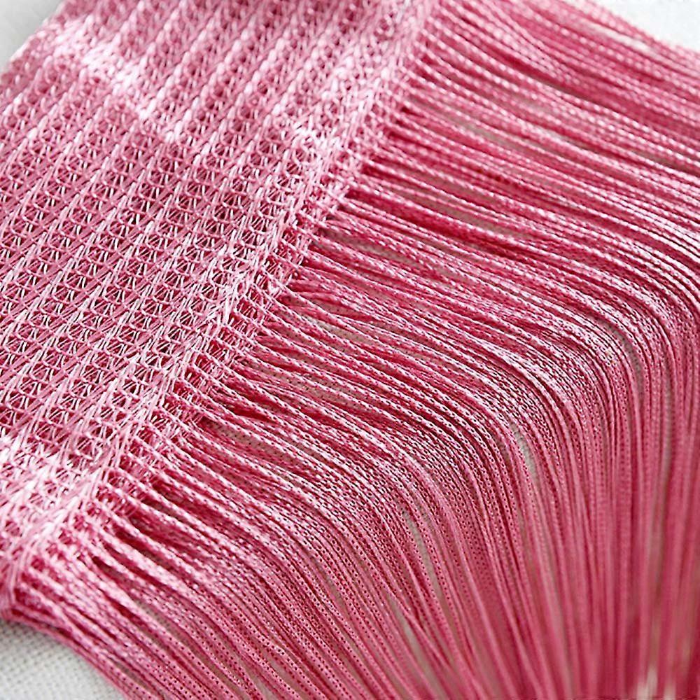 Door Curtain for Windows – 50 cm x 200 cm Net Divider Fly Screen for Patio, Bedroom Home Decor, Easy Install Fringe Design