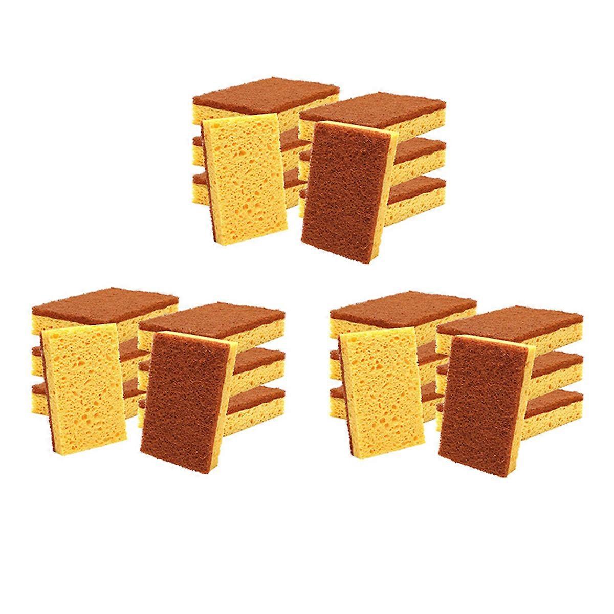 Palm Fiber Scrubber Sponge with Biodegradable Compostable Sponges
