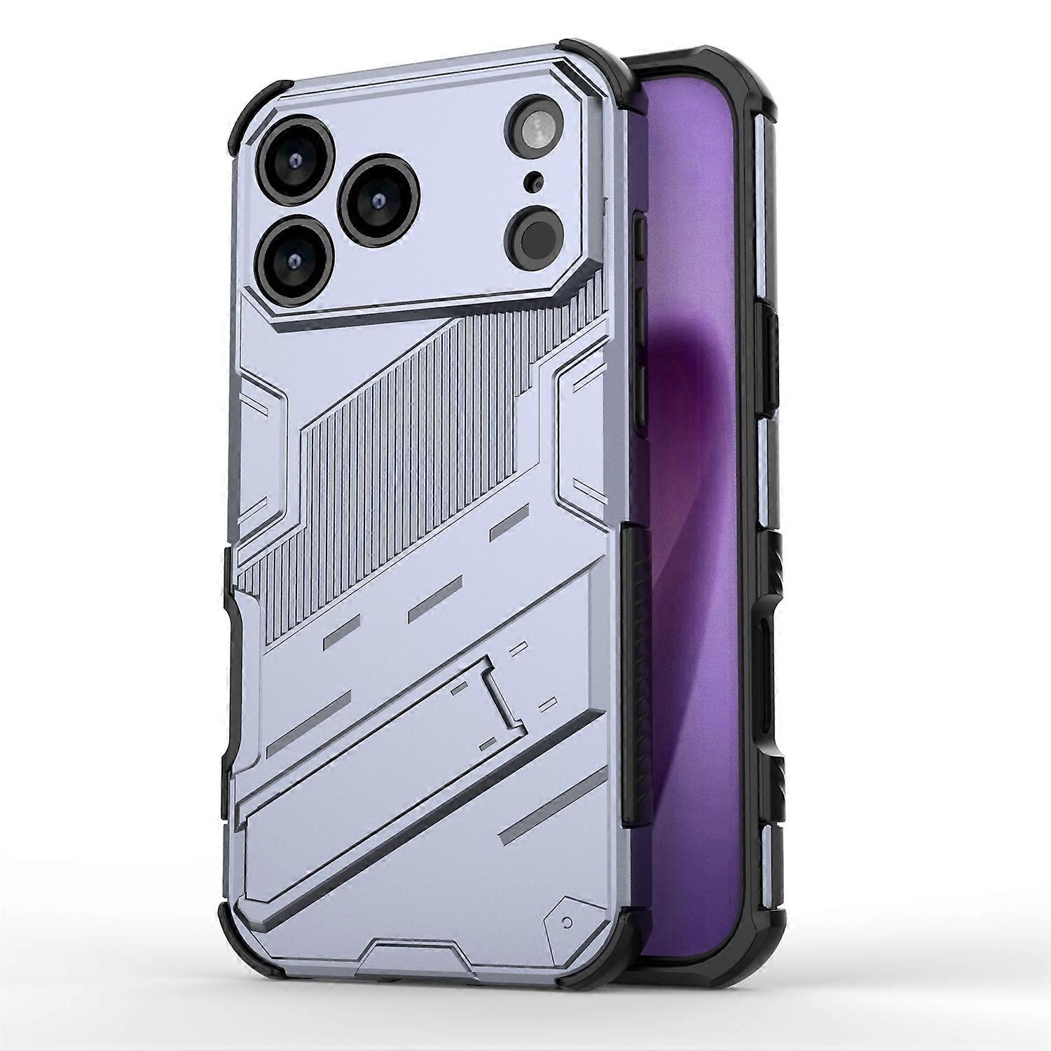 For iPhone 17 Pro Case PC TPU Shockproof Phone Cover with Kickstand