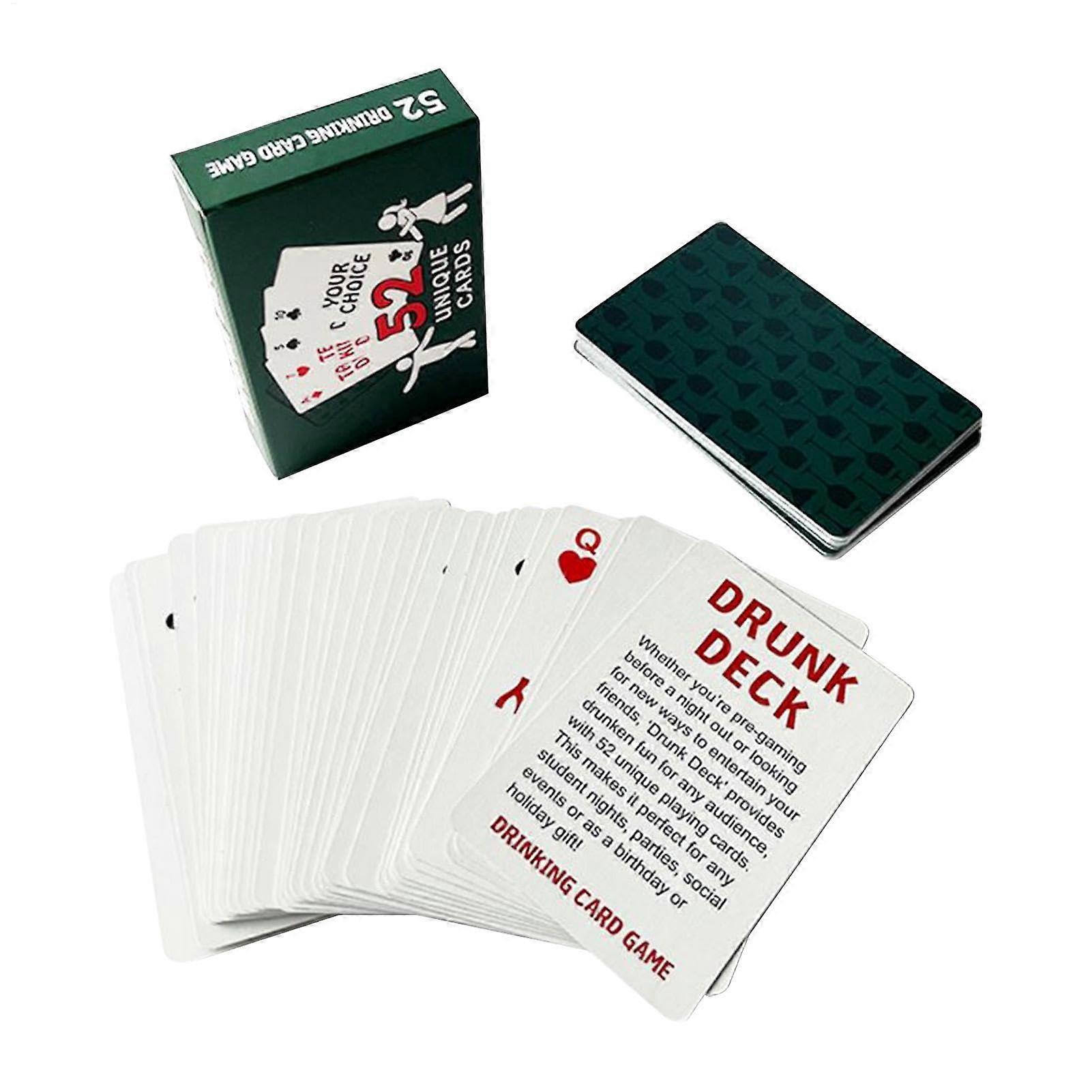 Drinking game cards, collectible card deck, fun family game, easy to carry and store, versatile, 8.7 x 5.7 cm, for family and friends gatherings.