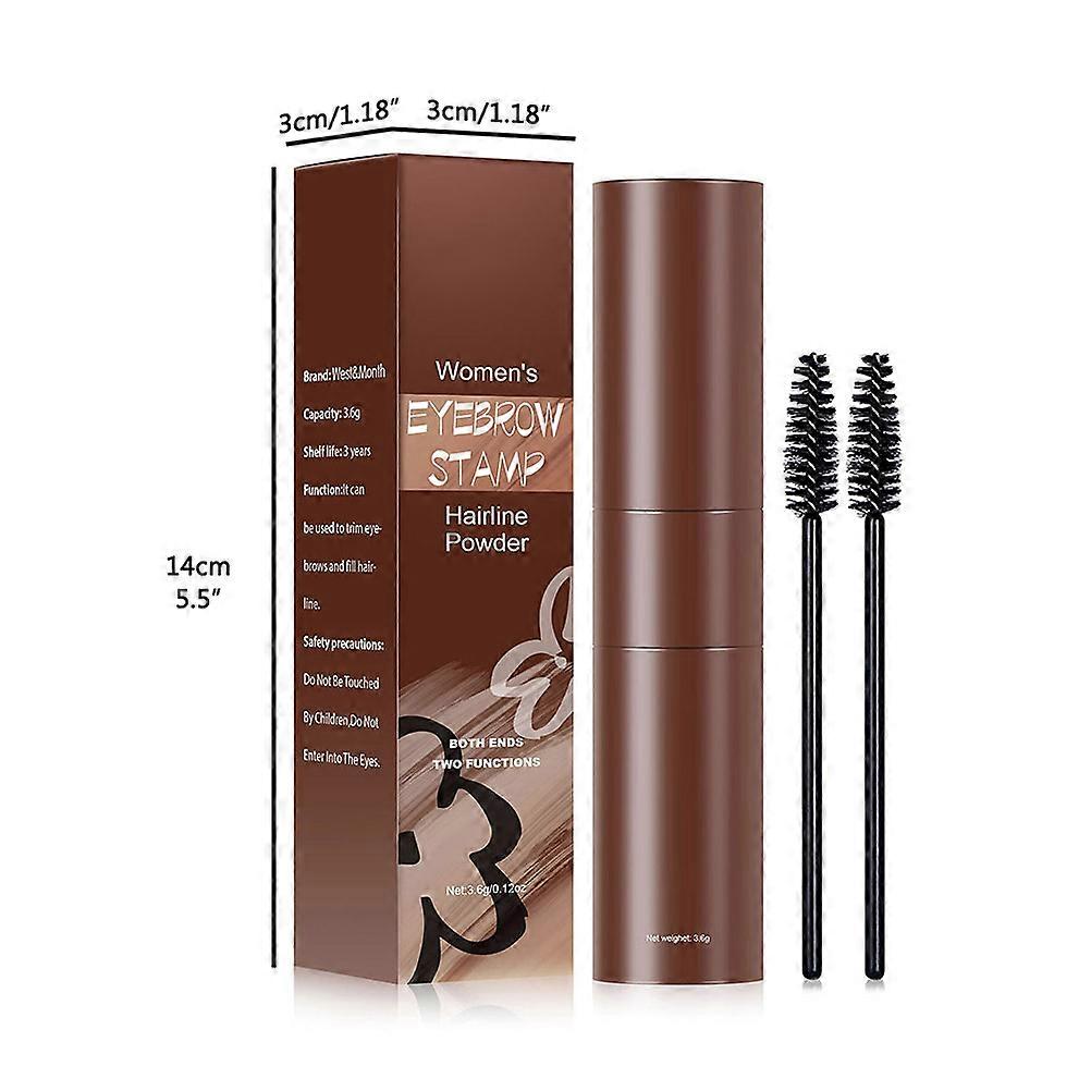 Eyebrow Stamp and Eyebrow Stencil Kit Double Headed Eyebrow Stamping Kit with Eyebrow Stencils for Eyebrow Makeup