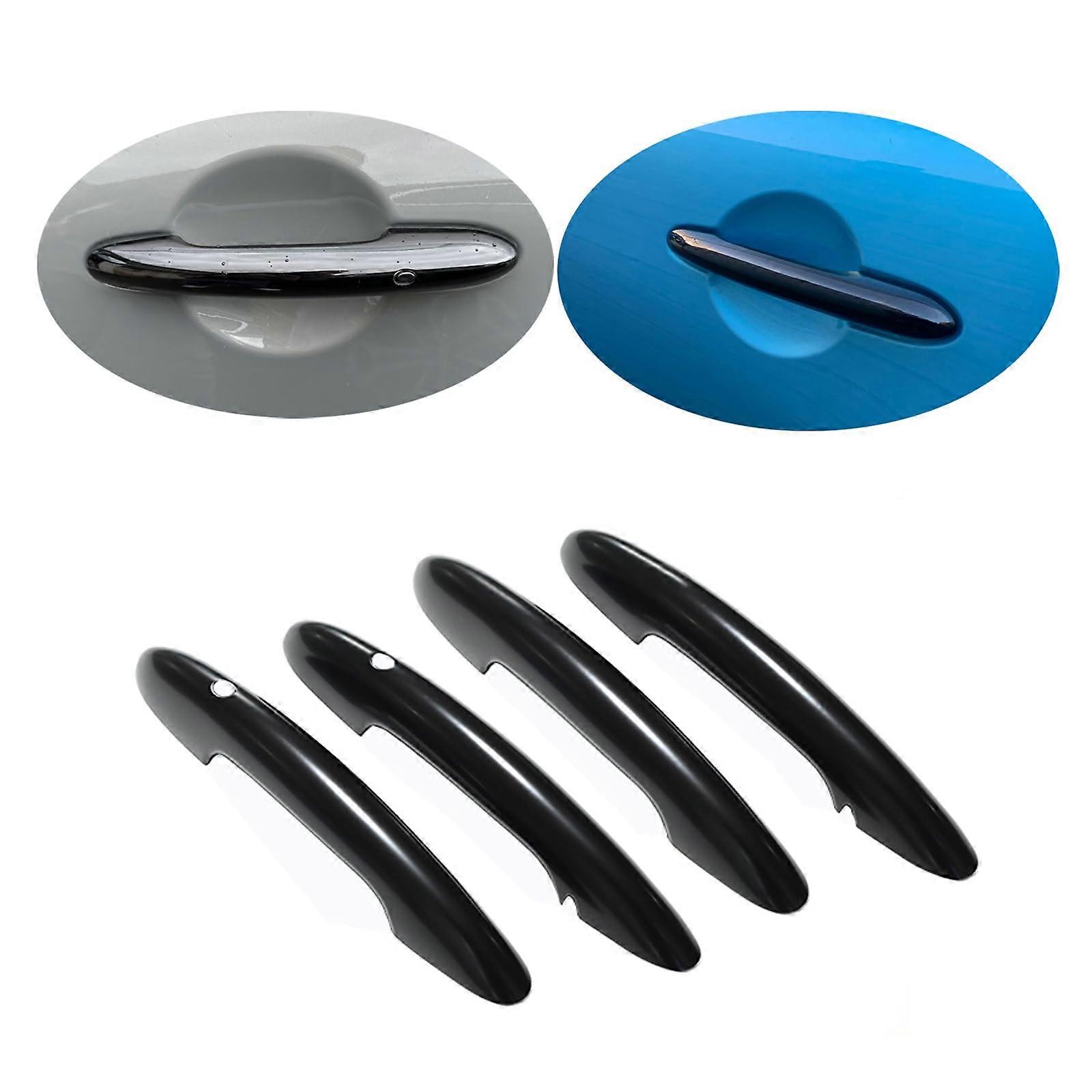 MINI F54 F55 F60 Black Glossy Door Handle Caps Trims for Cooper F54 F55 F60
