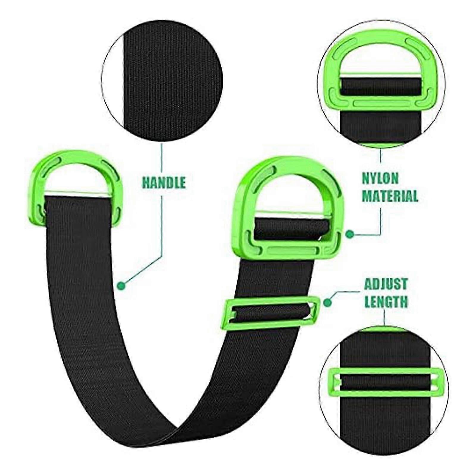 Adjustable Lifting Moving Straps, Single or Two-Person Retractable Carrying Straps with Handles, Multifunctional Carrying Strap for Furniture, Boxes