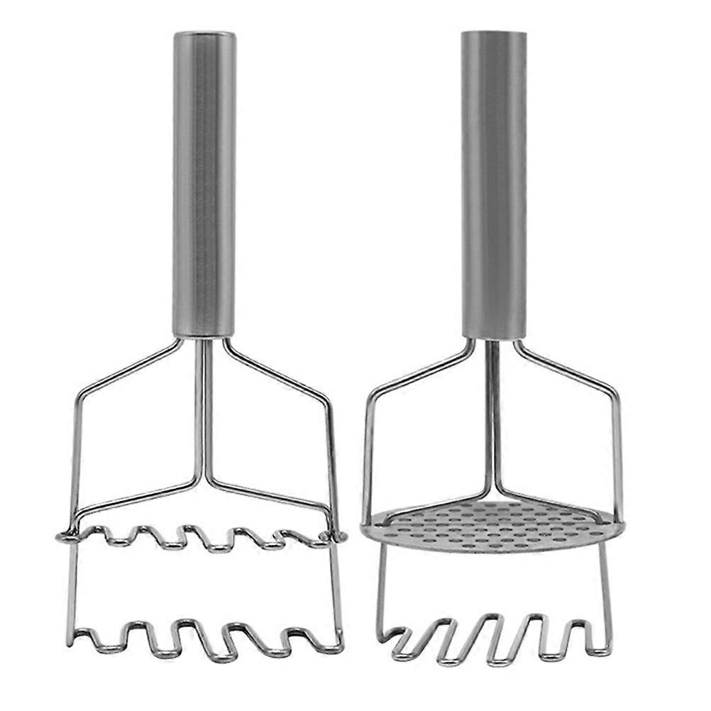 Kitchen Potato Masher Shape Simple Design Home Cooks Round Hole Layer Mashing 24.50X10.60X8.60CM 2Pcs