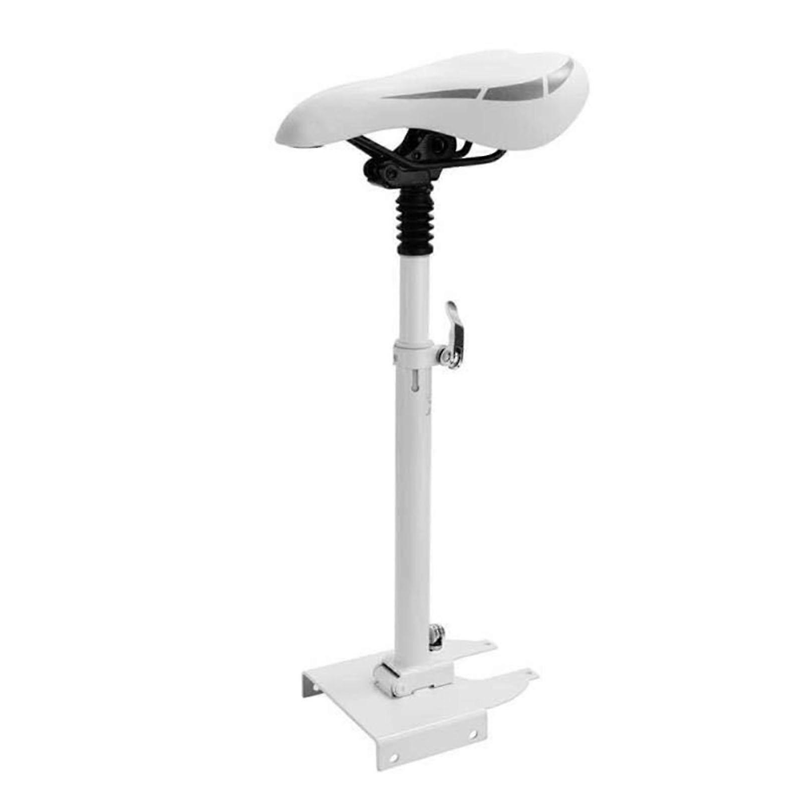 Quick Release Anti Vibration Läder Fjäder Dämpad Scooter Säte Hög Viktkapacitet 150kg Universal För M365 Modeller Vit