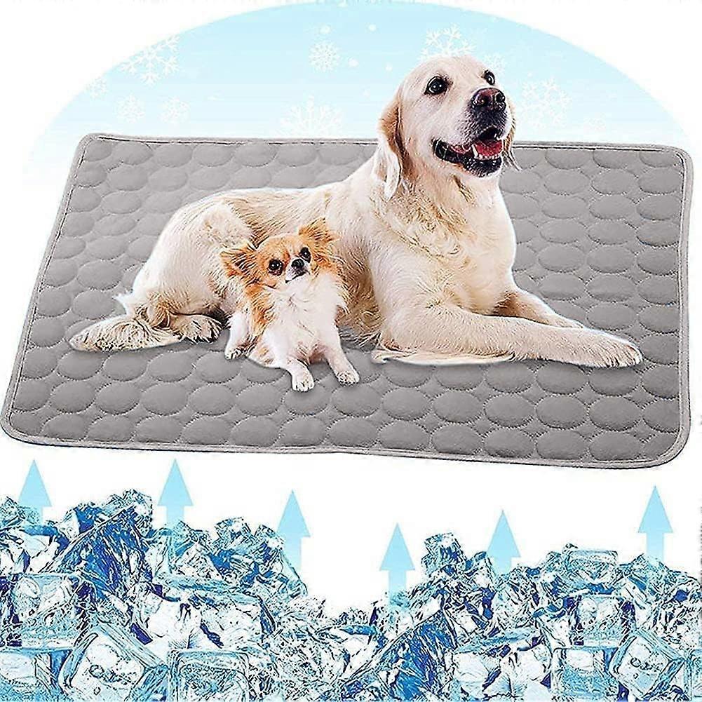 Dog Cooling Mat, XSXL NonSlip Protection, Multiple Sizes, Grey