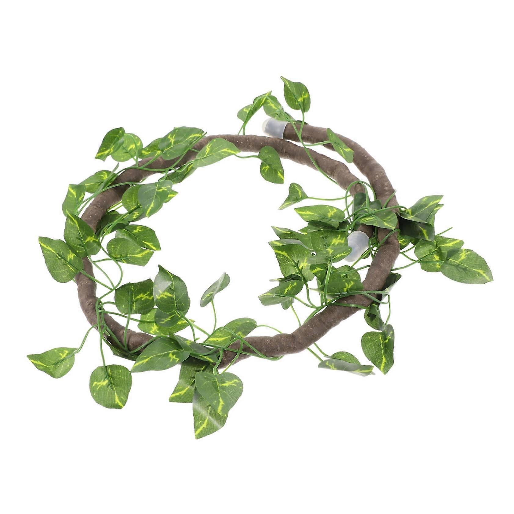 Reptile Terrarium Decoration: Rattan Vine With Suction Cups, 1-Piece Set, Flexible Design For Turtles And Lizards