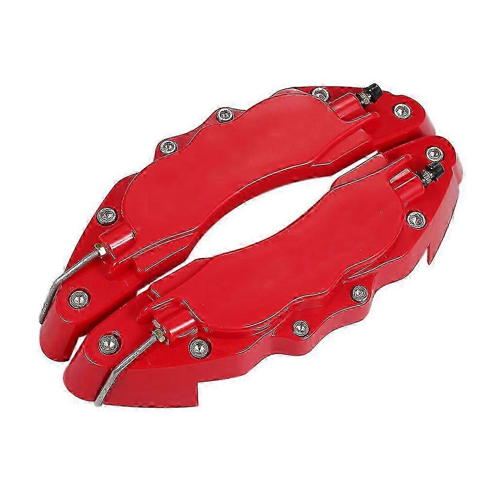 4pcs Abs Plastic Universal 3D Style Front Rear Disc Brake Caliper Cover Kit, 8 Colors