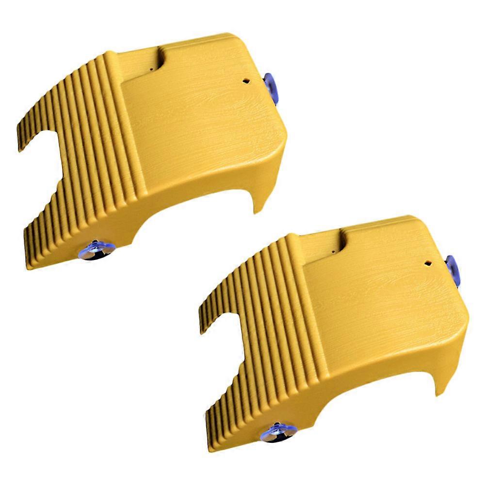 Turtle Basking Platform Durable 2 Pack Climbing Stand for Aquariums, Yellow Wax Decorative Design for Tank & Micro Landscape Use