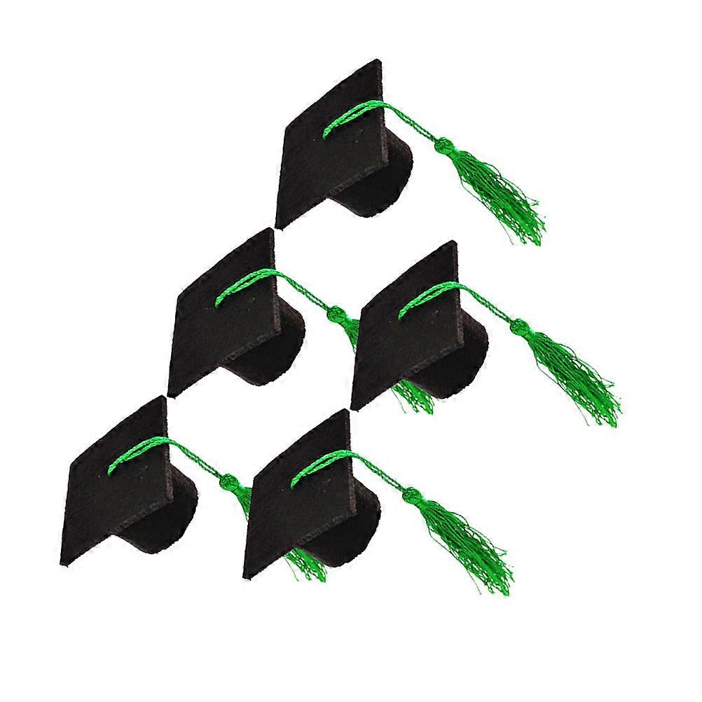5pcs 2024 Mini Graduation Caps With Tassels Graduation Toppers Toppers For , Bachelor Graduation Party Decorations