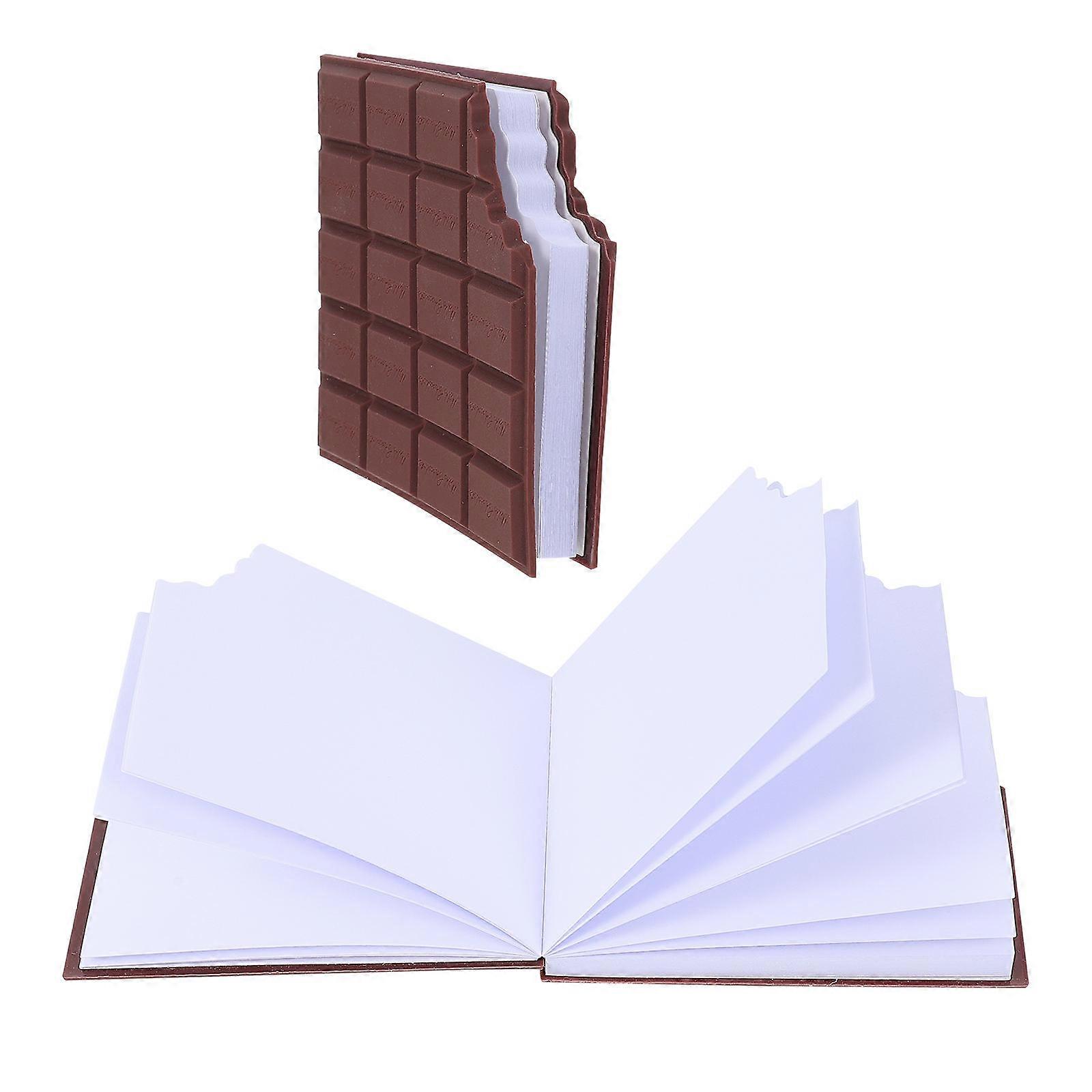 2Pcs Sticky Memo Pads Funny Adorable Chocolate Shaped Memo Notes (As Shown)
