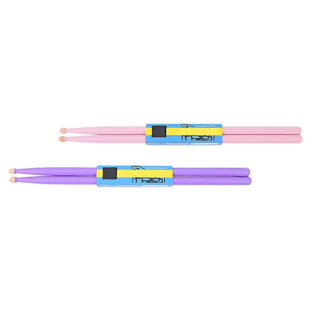 2 Pairs Wood Drumsticks for Percussion Instrument Drum Set Maple Drum Sticks