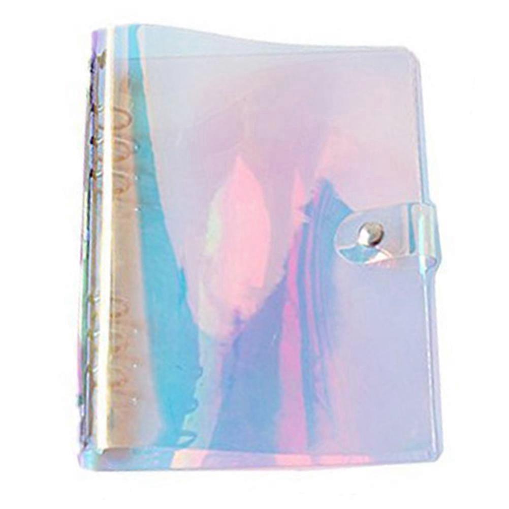 Notebooks For School Dazzling PVC Transparent Cover Diary Notebook Journal Writing Daily Use A5 1Pcs
