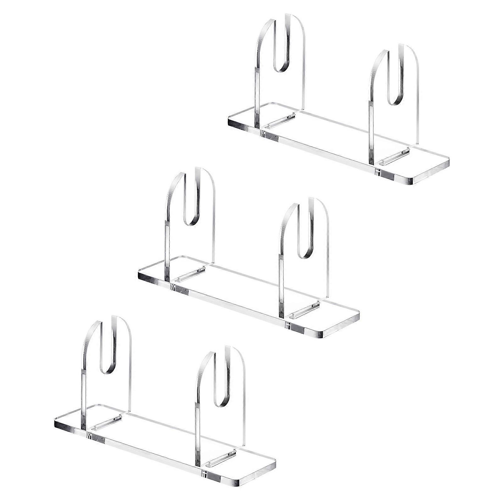 Acrylic Folding Fan Stand Holders Handheld Fan Display Stand Hand Fan Storage Rack Organizers for Home Office Decors  Clear