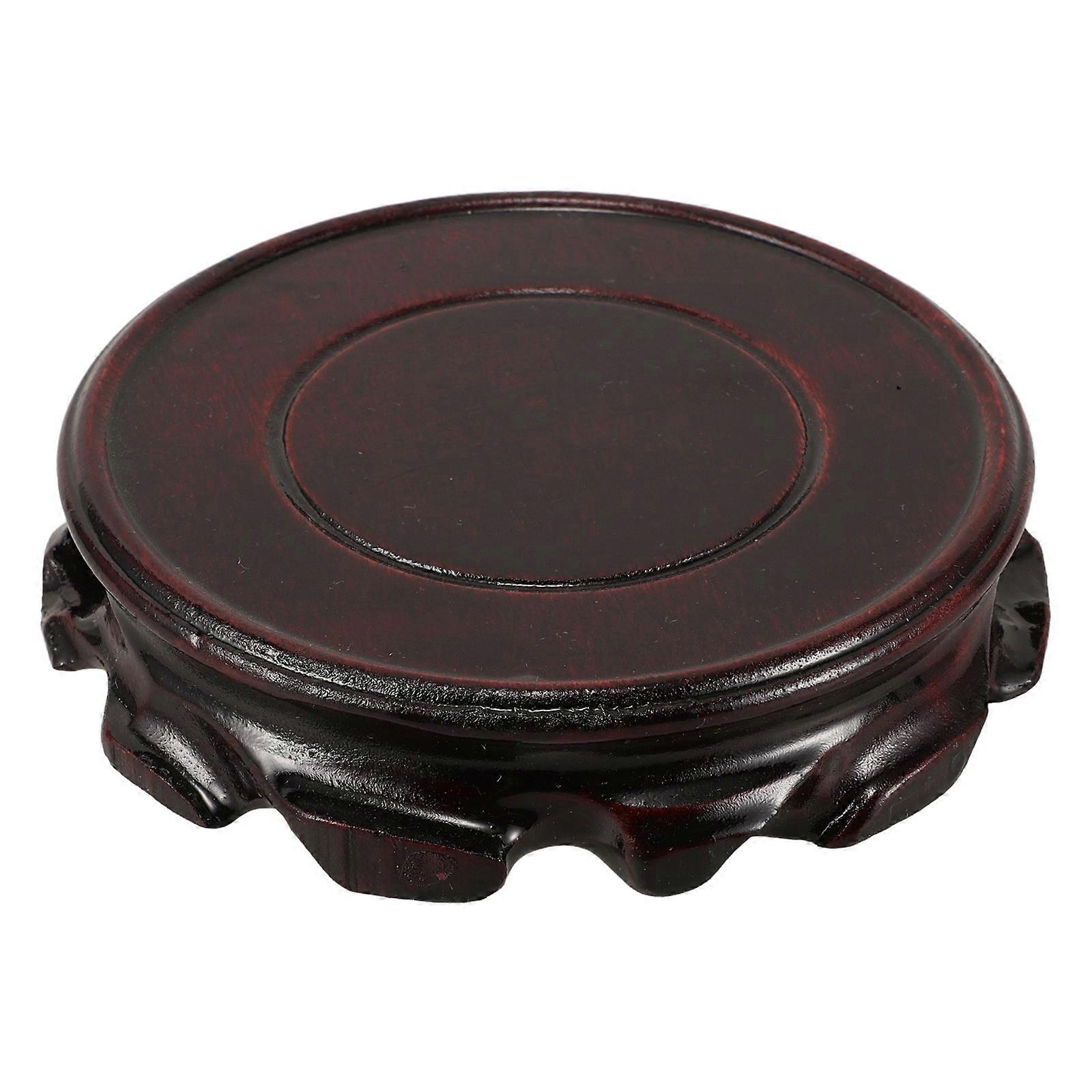 Wooden Display Stand for Vases, Bonsai, and Decor – Solid Wood Base with Artistic Design, Durable Craftsmanship, Unique Aesthetic for Flower Planters