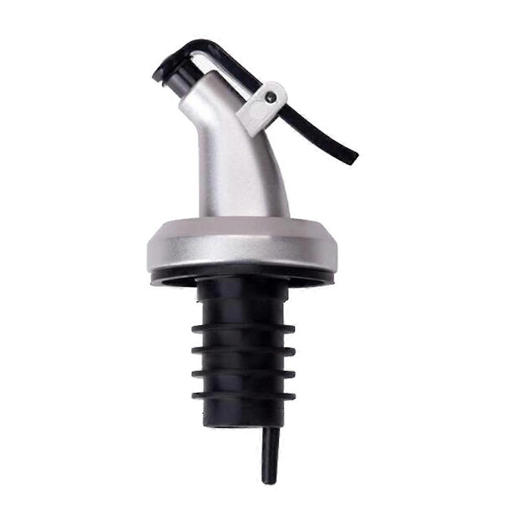 Stainless Steel Wine Pourer with Lid for Kitchen Use Silver Practical Dustproof 5 Pieces