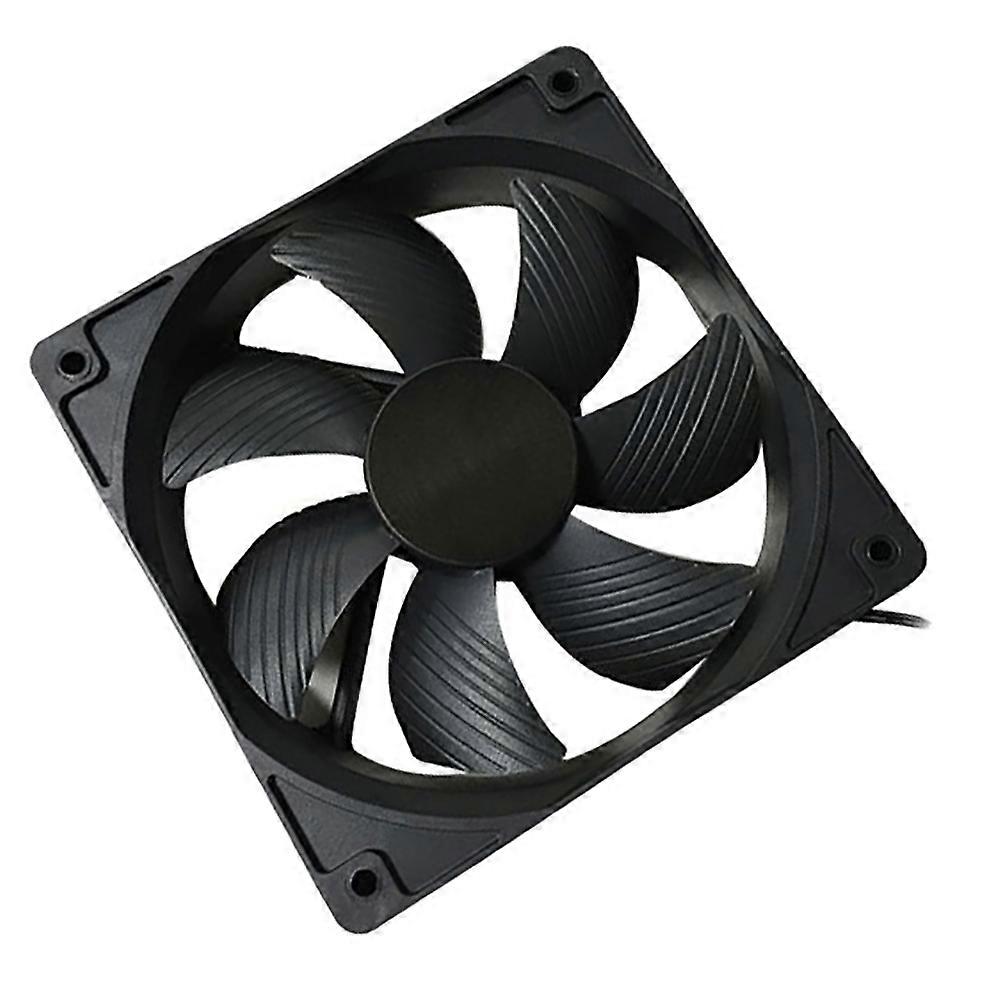Quiet Computer Fan For Technology Users Bearing 12cm Square Shape 154.5CFM Airflow 1Pack