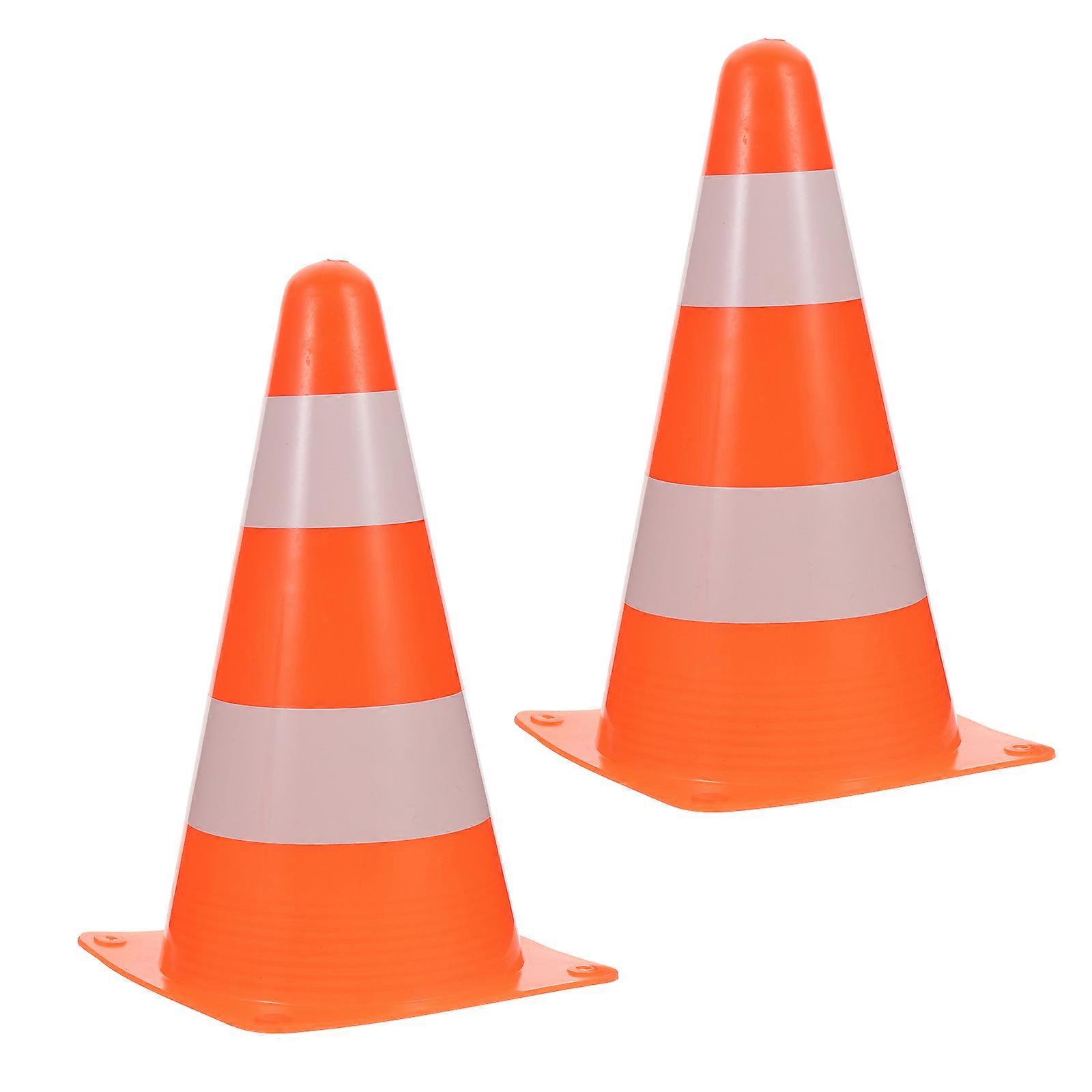 Football Training Marker Cones, Lightweight PE Sign Barrels for Soccer, Basketball & Event Activities, Bright for High Visibility