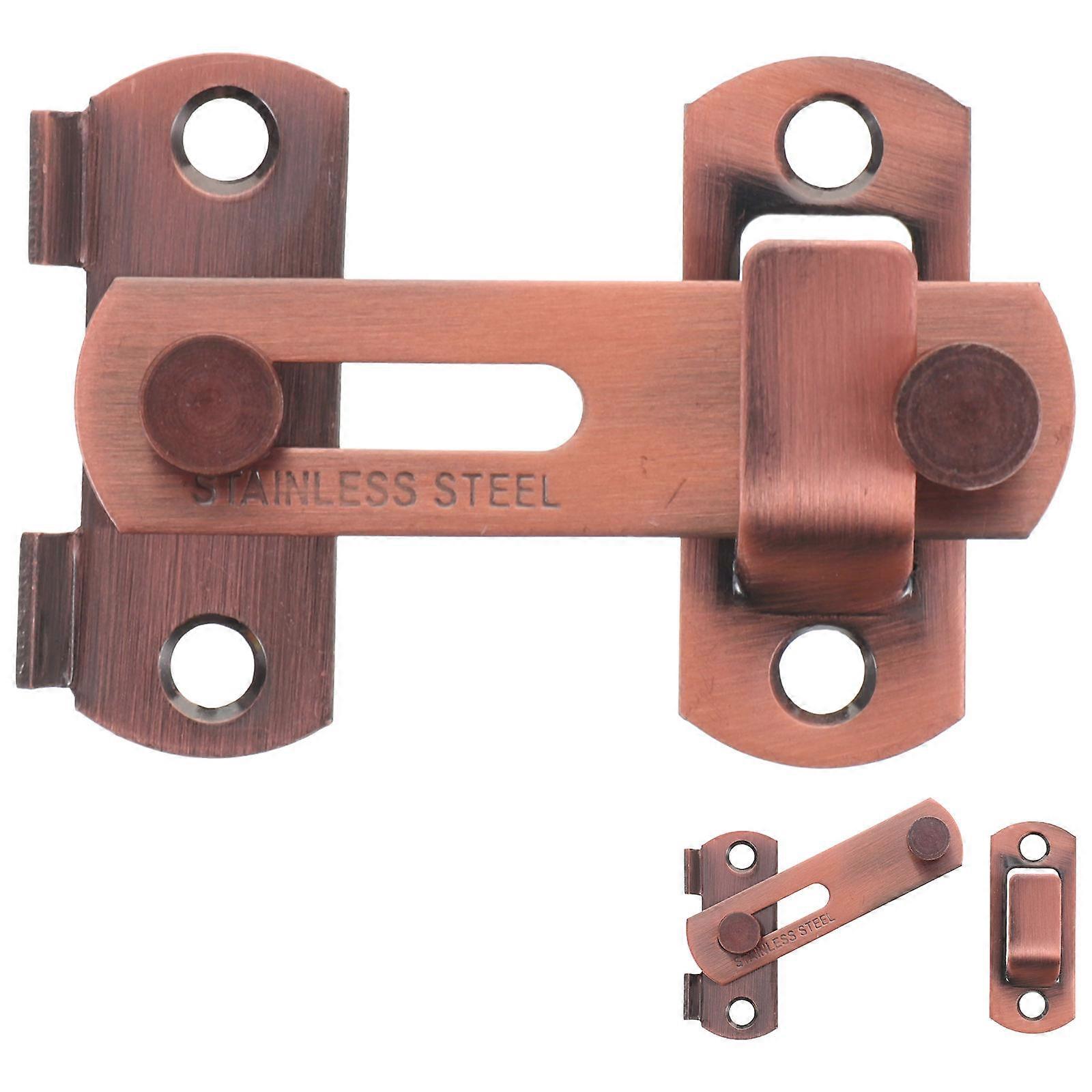 Barn Door Lock Stainless Steel Latches Home Use Office Use 7X5CM Quick Unlock 2 Sets