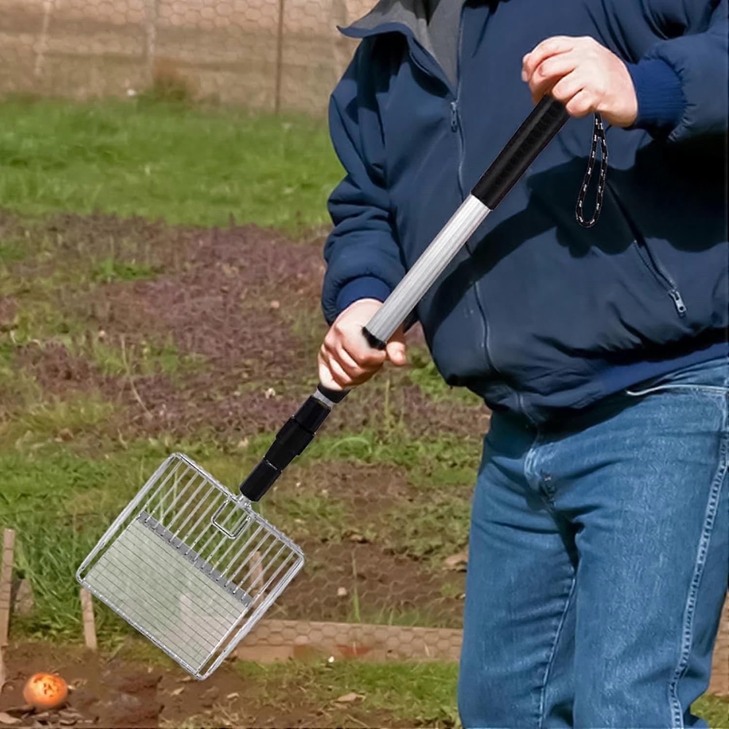 Chicken Coop Scooper Stretchable Chicken Coop Cleaning Tools Cat Litter Scooper Litter Sifting Shovel For Chicken Coop Goat