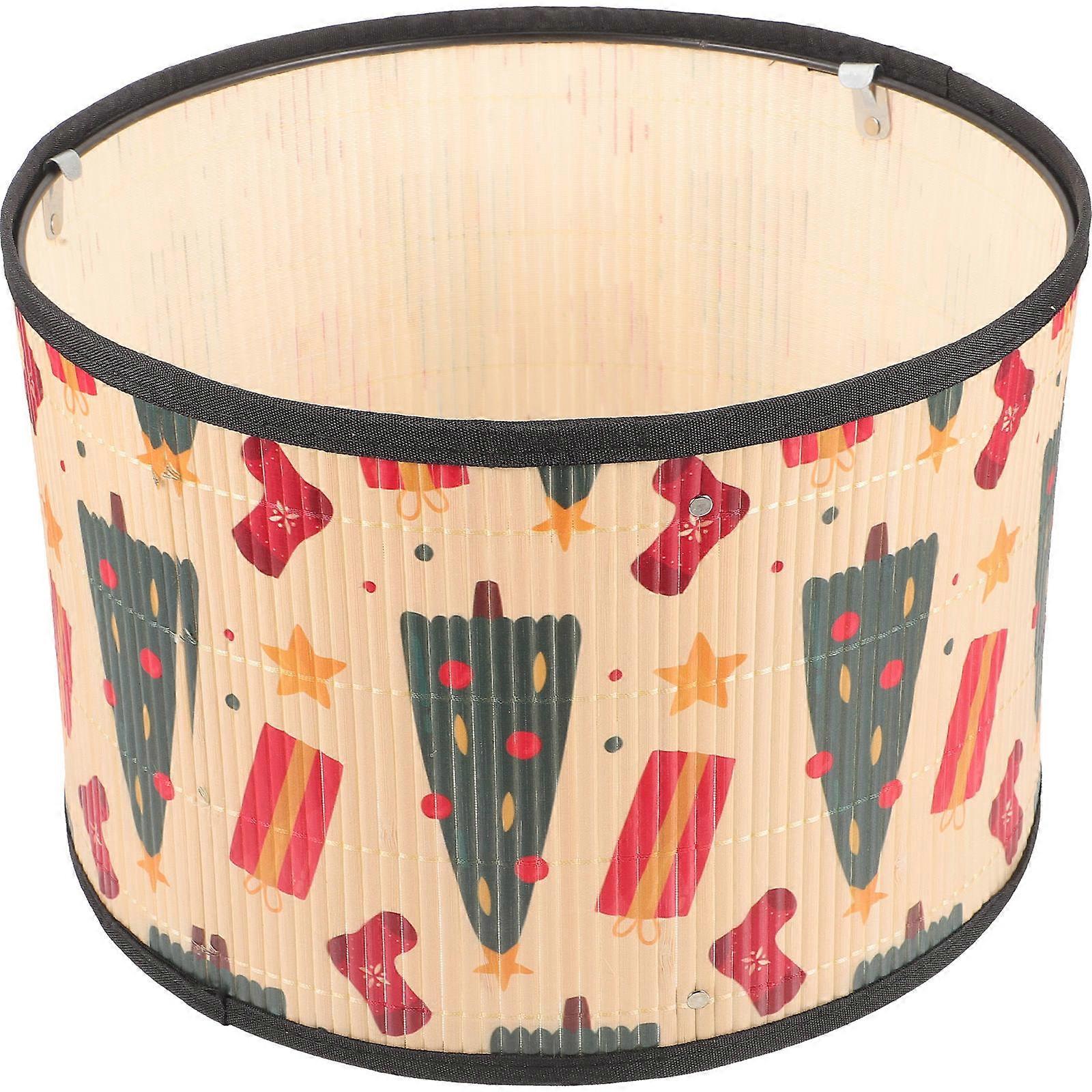 Retro Lamp Shade Modern Design Khaki Color 30X30X20CM Size UV Printing Home Owners 1Set
