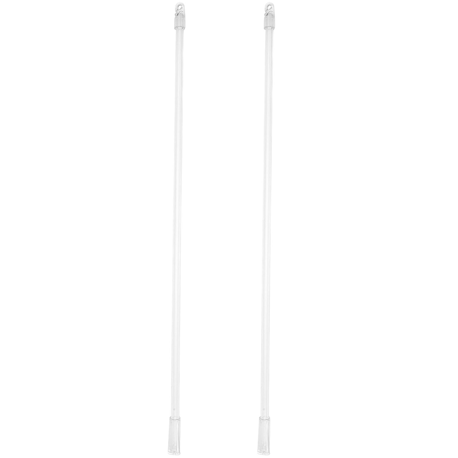 Clear Vertical Blind Opener Rod with Hook – Transparent Curtain Pull Wand for Easy Light Adjustment and Blind Tilt Rod Replacement