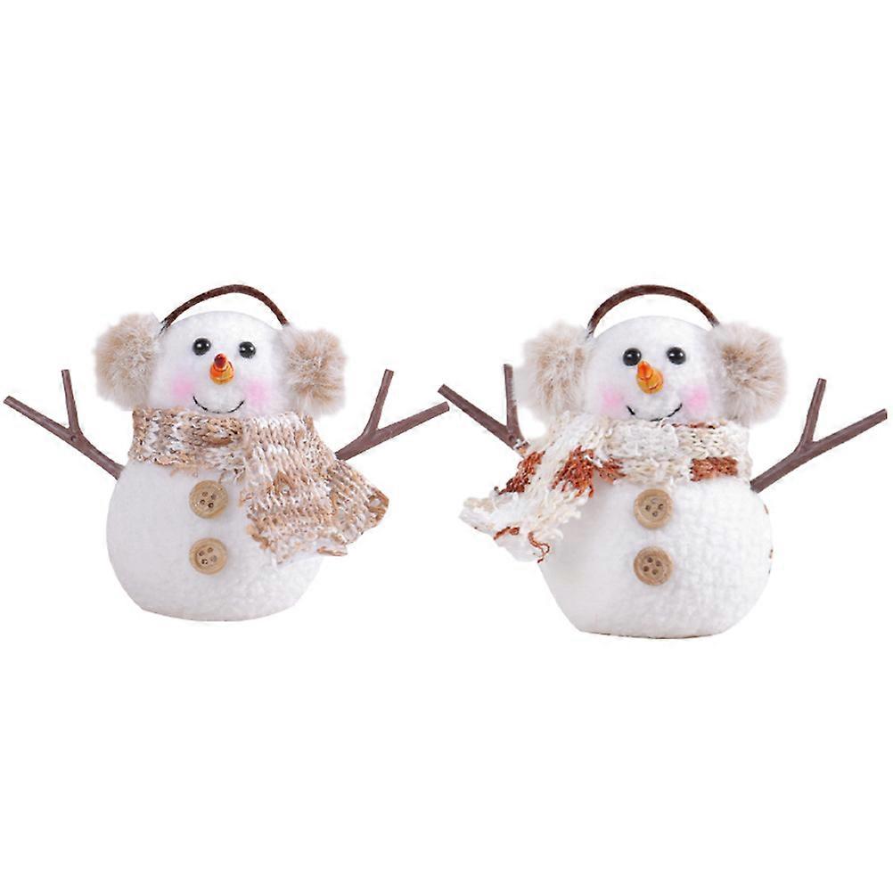 Here's a refined product description for your **2pcs Xmas Snowman Pendants Luminous Christmas Hanging Ornaments**:
π **2pcs Luminous Snowman