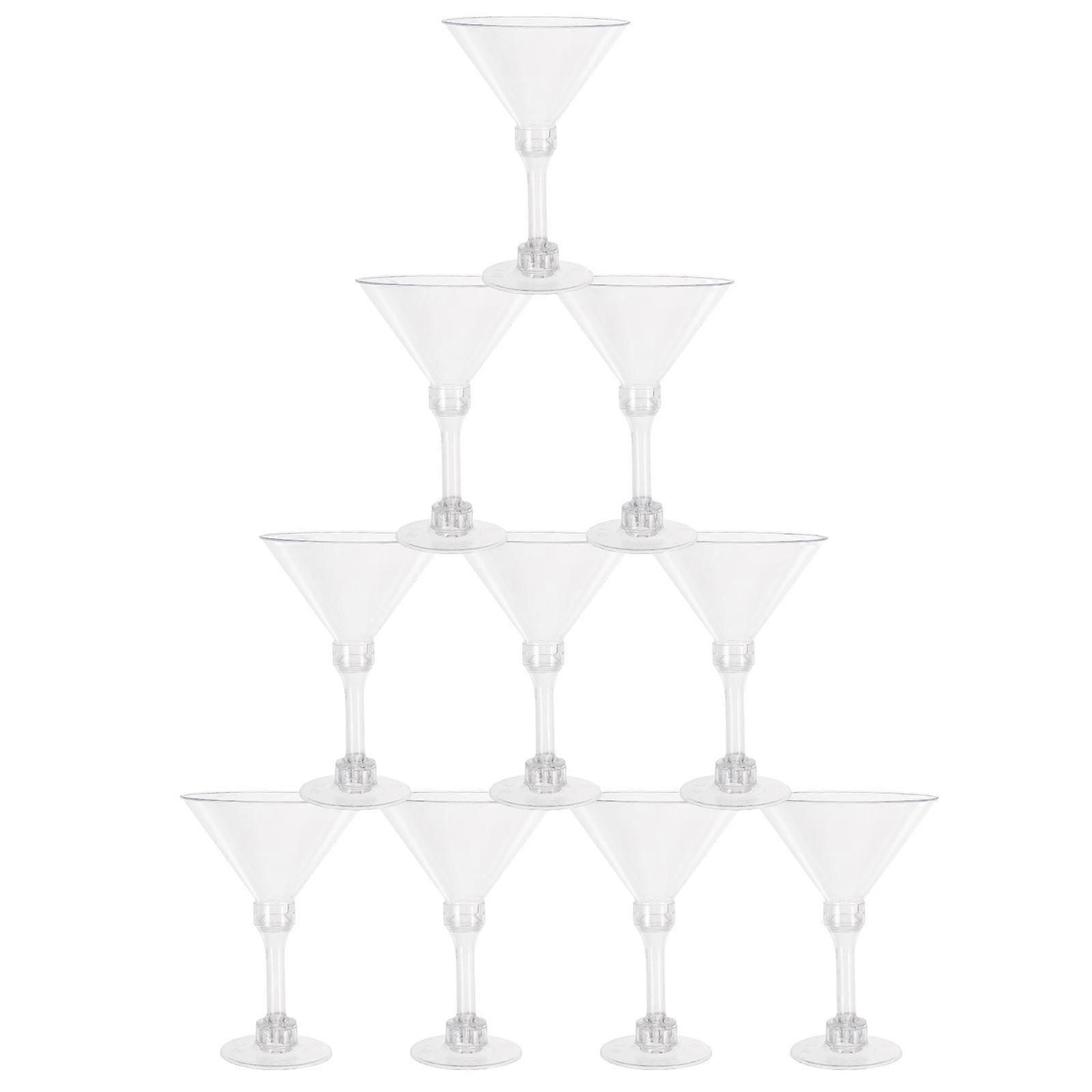 Transparent Margarita Glass Set for Home Use Stylish Design Sturdy Structure 10pcs
