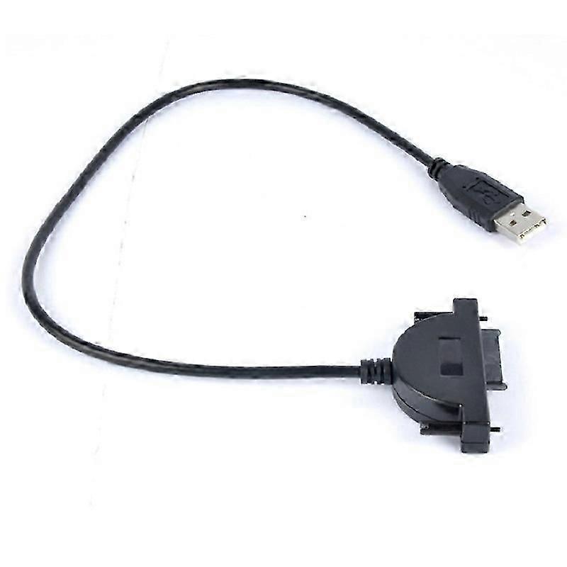 Notebook SATA to USB optical drive external optical drive box transfer cable USB external 7+6 converter cable