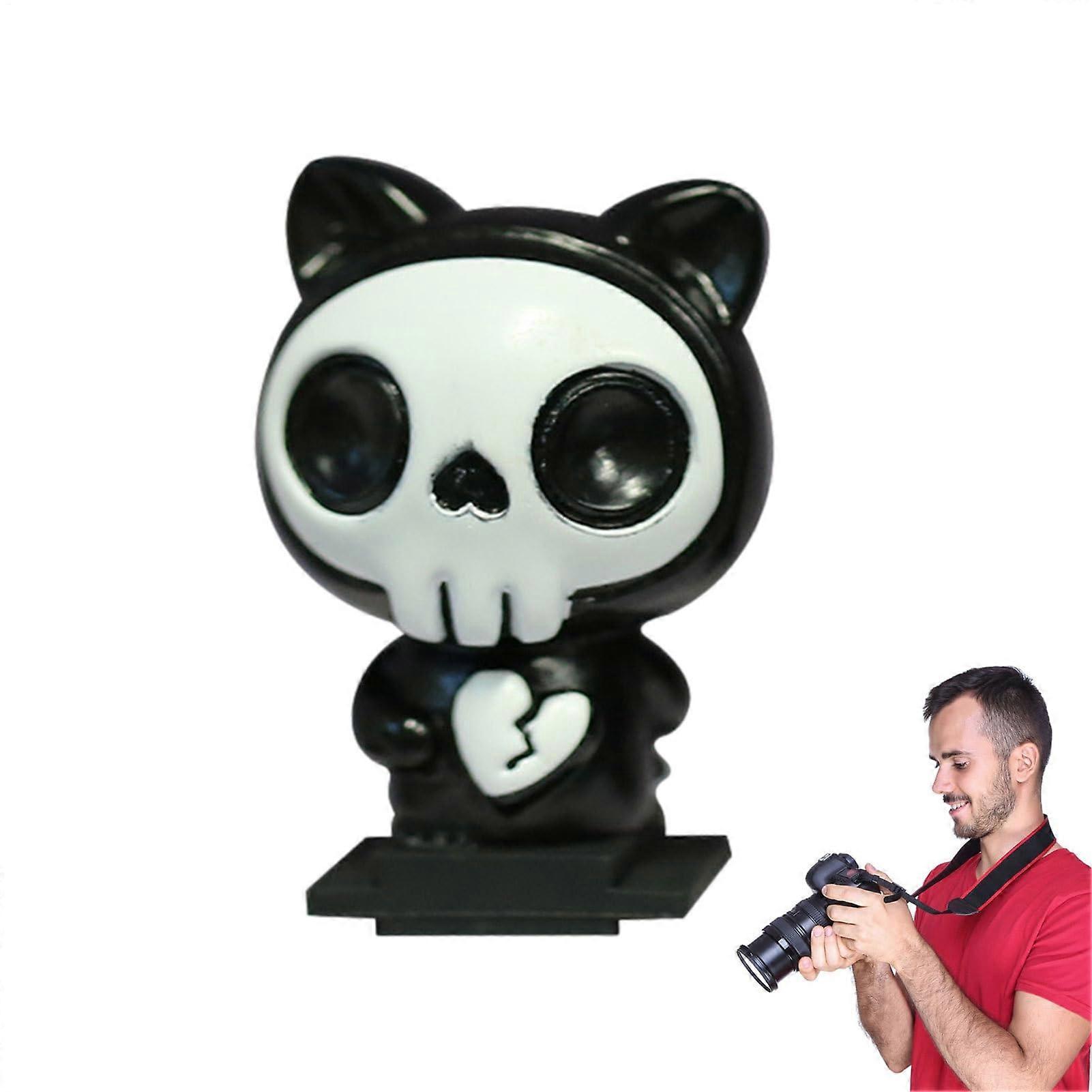 Flash Shoe Protective Case Silicone Caps for DSLR Cameras, Cartoon Skeleton Design, Photography Accessories, Heart-Broken Shape