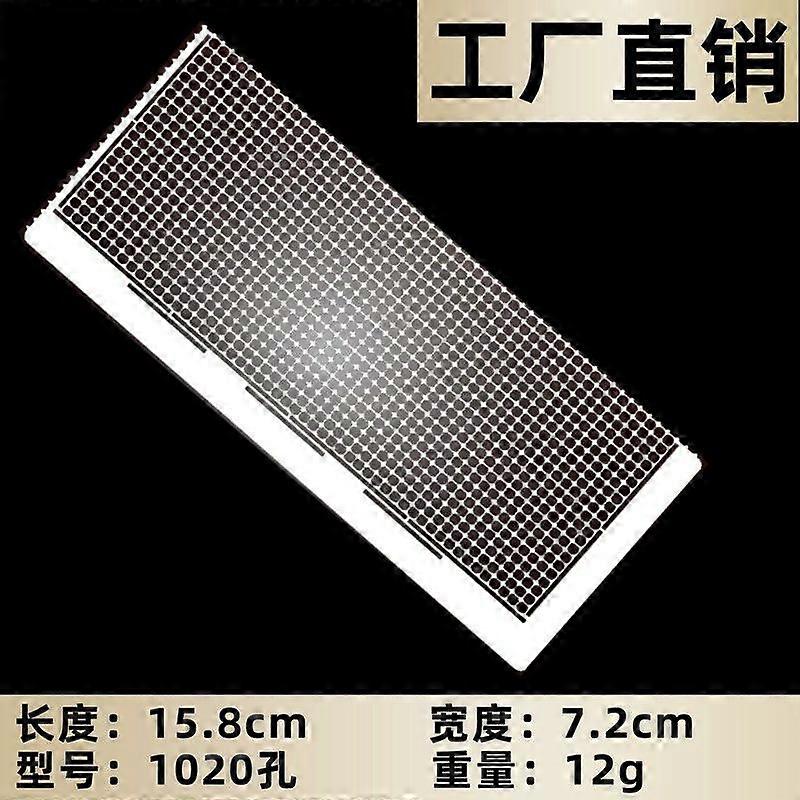 Diamond Art Ruler For Round Drill: Stainless Steel Net Ruler With 1020 Blank Grids - 5D Rhinestone Drawing Tool For DIY Handwork Crafts