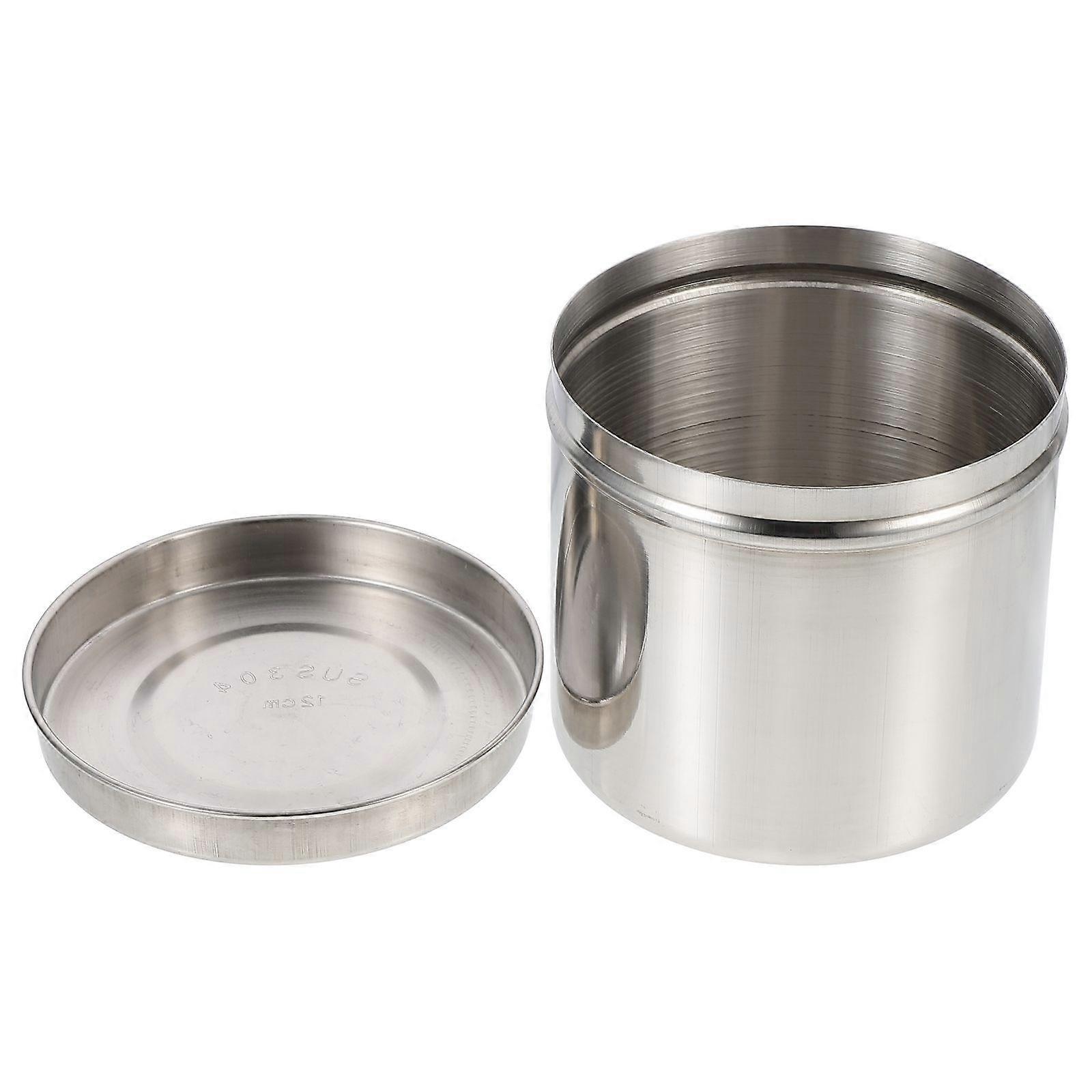 Stainless Steel Iodine Resistant Unguent Jar with Lid – Dressing Storage Container for Home, Salon, Clinic & Laboratory Use
